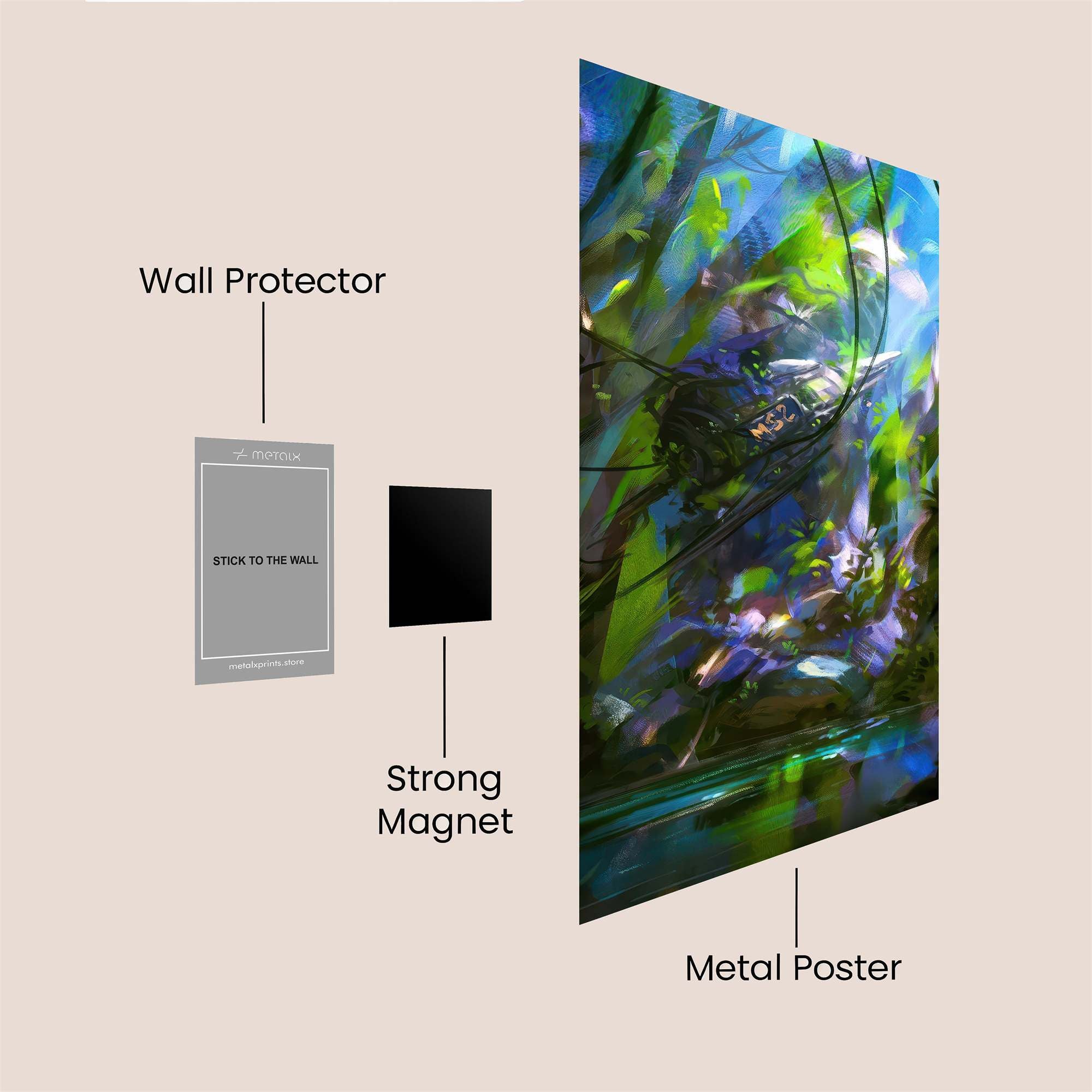 Jungle Serenity Safe Wall Magnetic / M