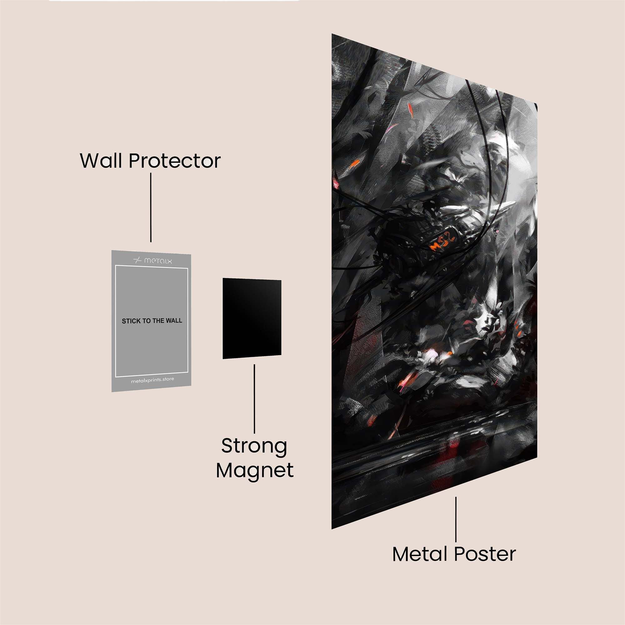 Shadowed Fury Safe Wall Magnetic / M