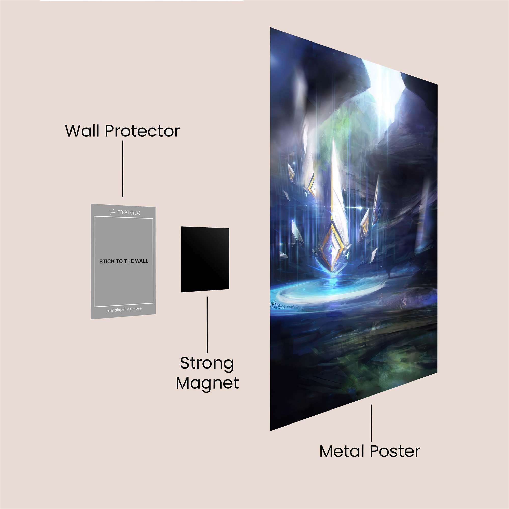 Crystal Enigma Safe Wall Magnetic / M