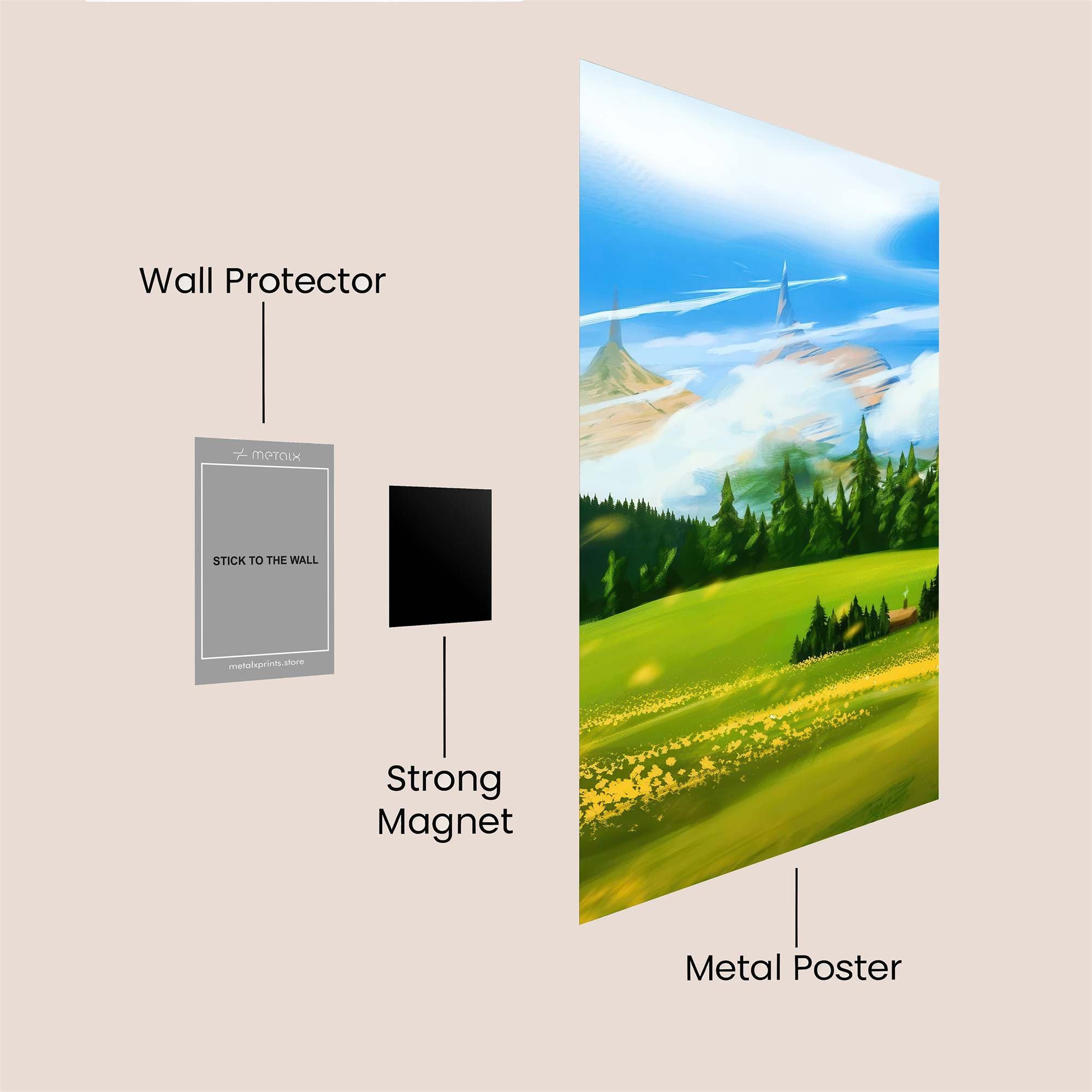 Mountain Serenity Safe Wall Magnetic / M