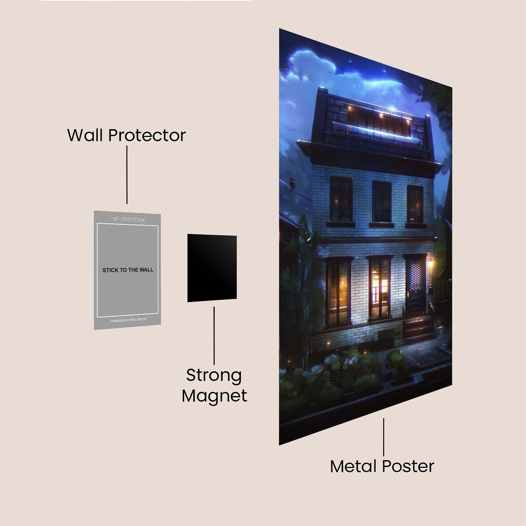 Mystery Manor Safe Wall Magnetic / M