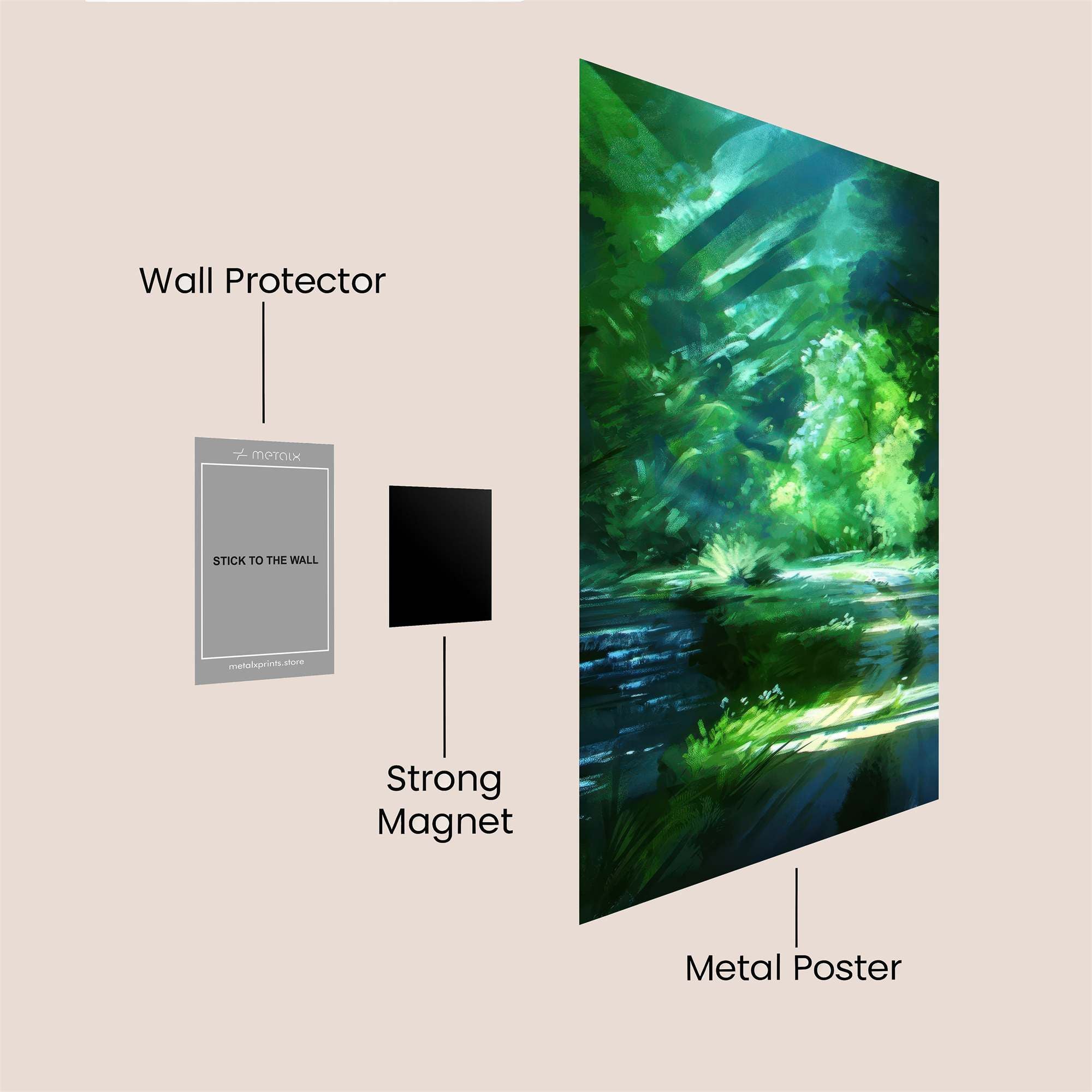 Forest Serenity Safe Wall Magnetic / M