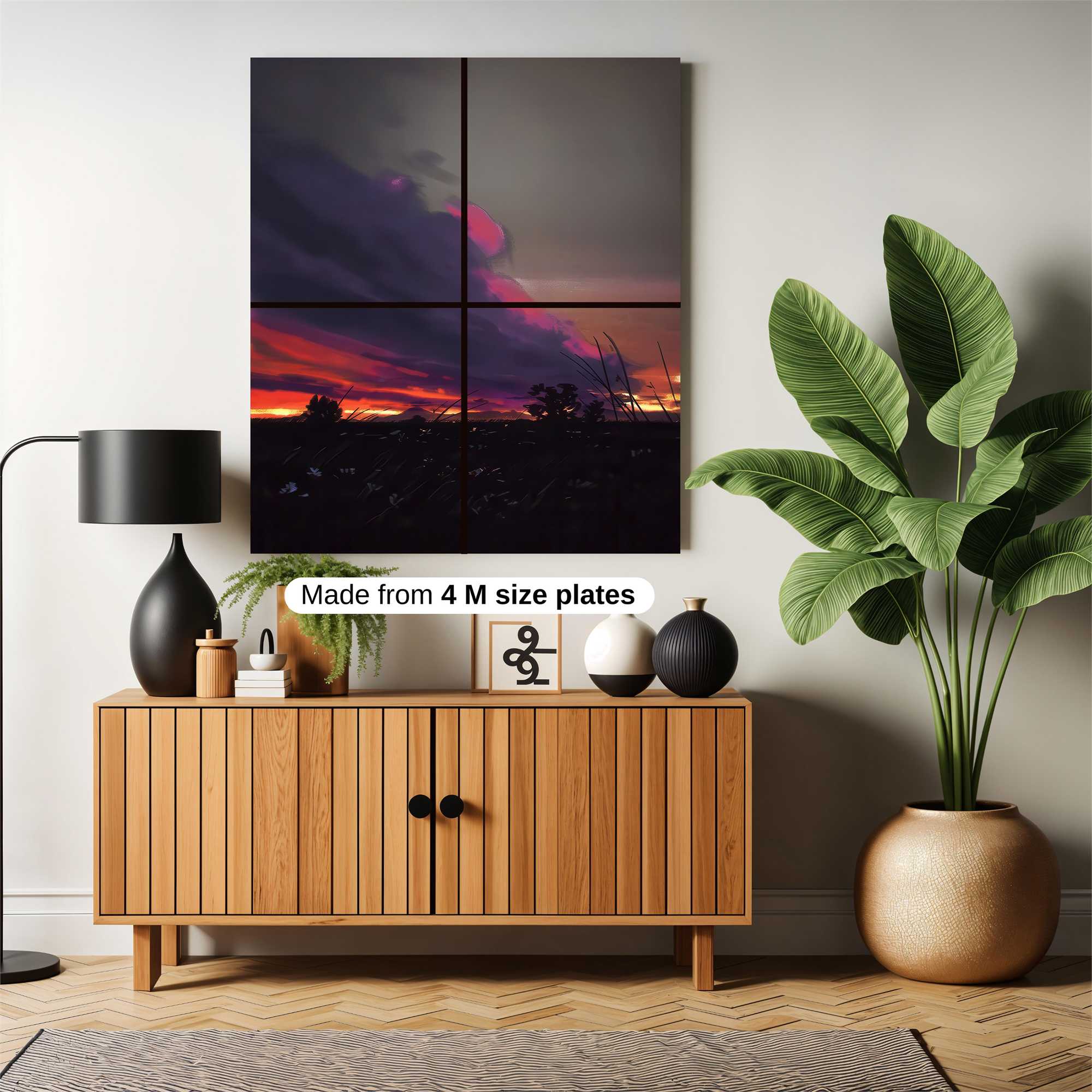 Sunset Whimsy Safe Wall Magnetic / M