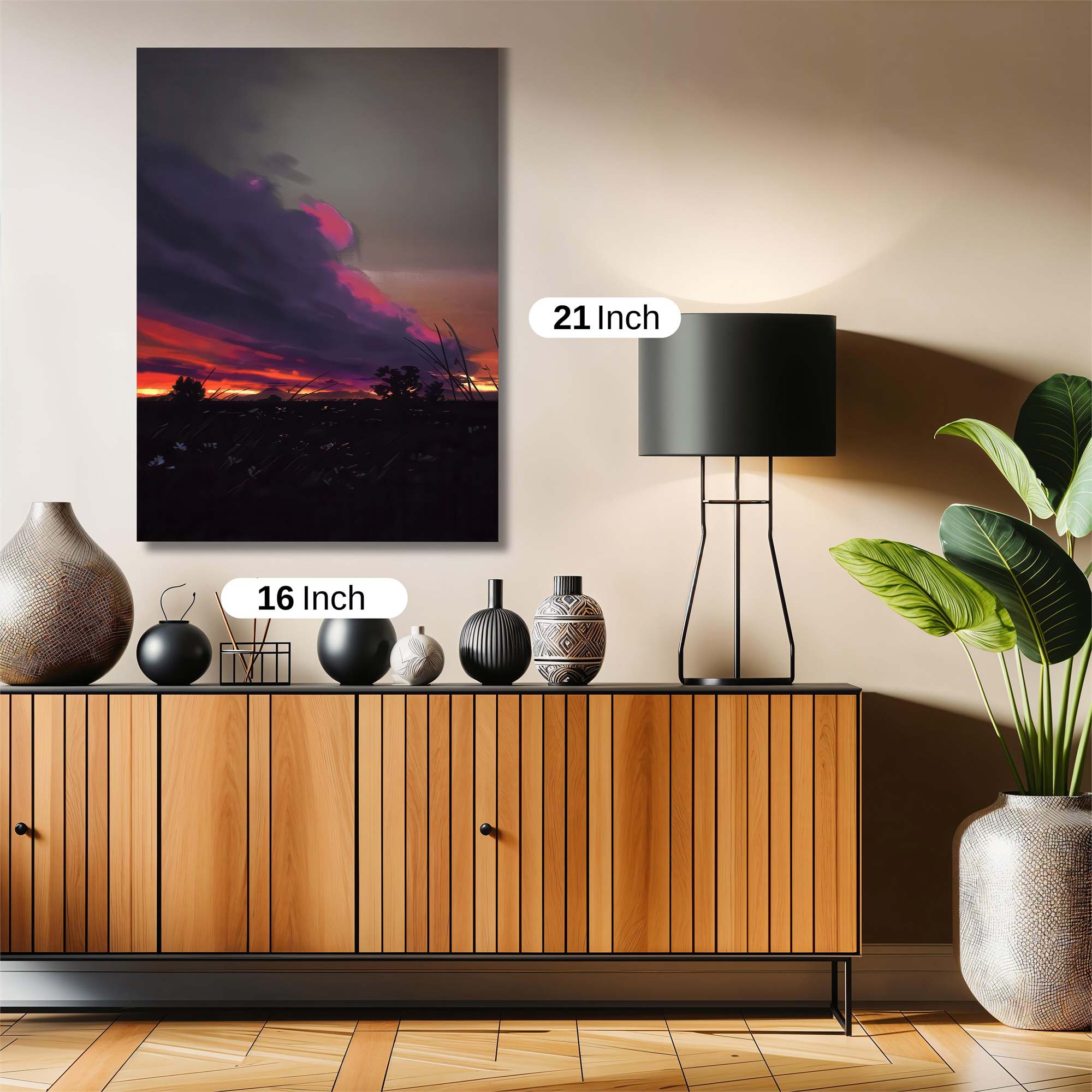 Sunset Whimsy Safe Wall Magnetic / M