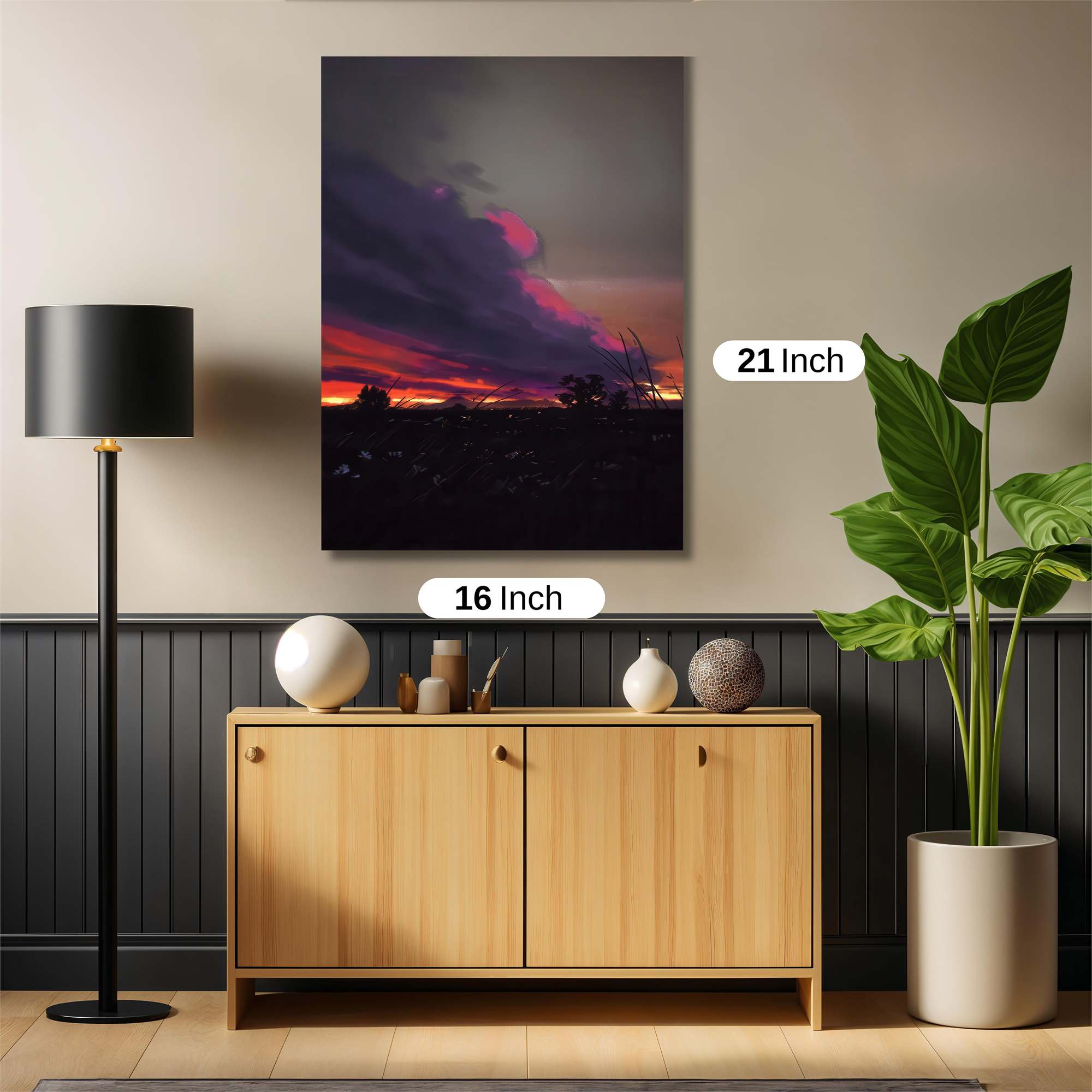 Sunset Whimsy Safe Wall Magnetic / M