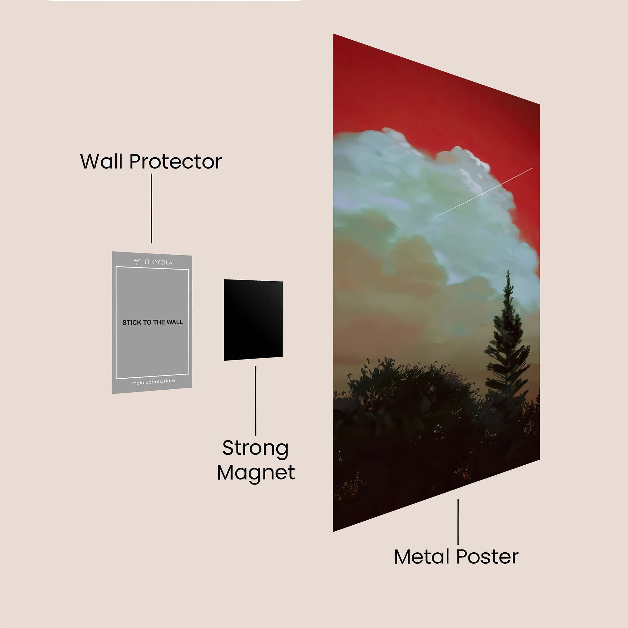 Sky Whisper Safe Wall Magnetic / M