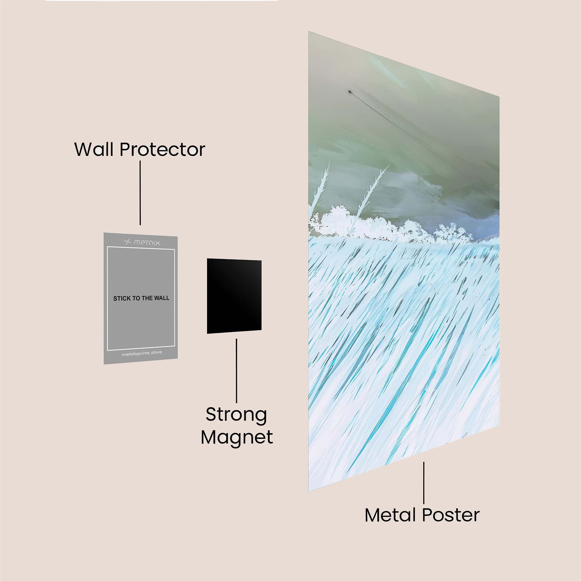 Snowy Serenity Safe Wall Magnetic / M
