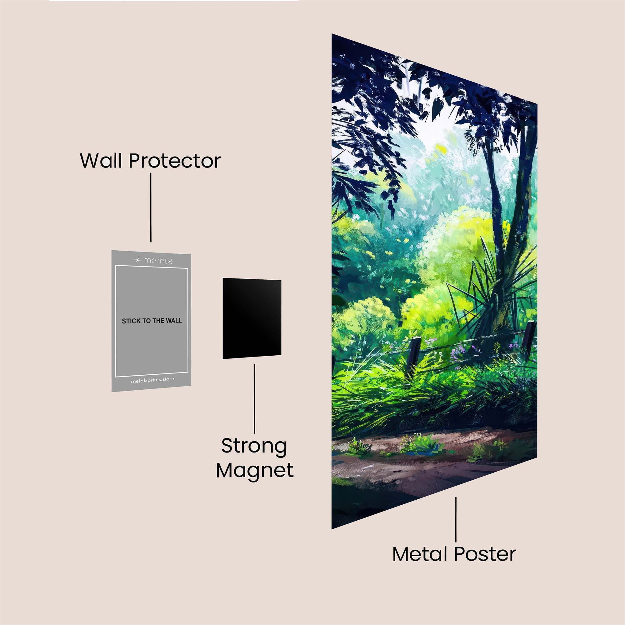 Forest Serenity Safe Wall Magnetic / M