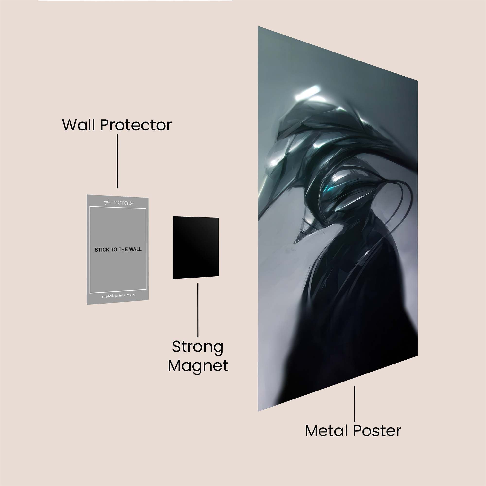 Alien Enigma Safe Wall Magnetic / M