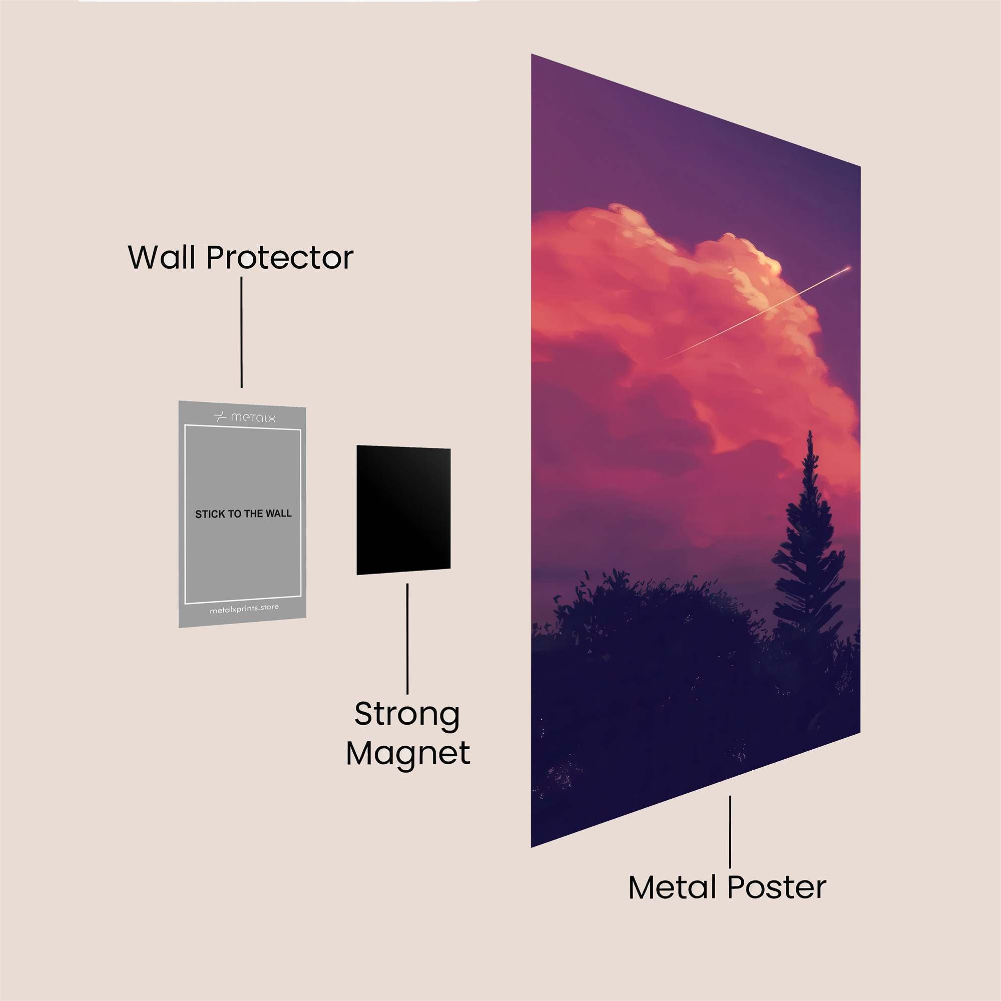 Sky Serenade Safe Wall Magnetic / M