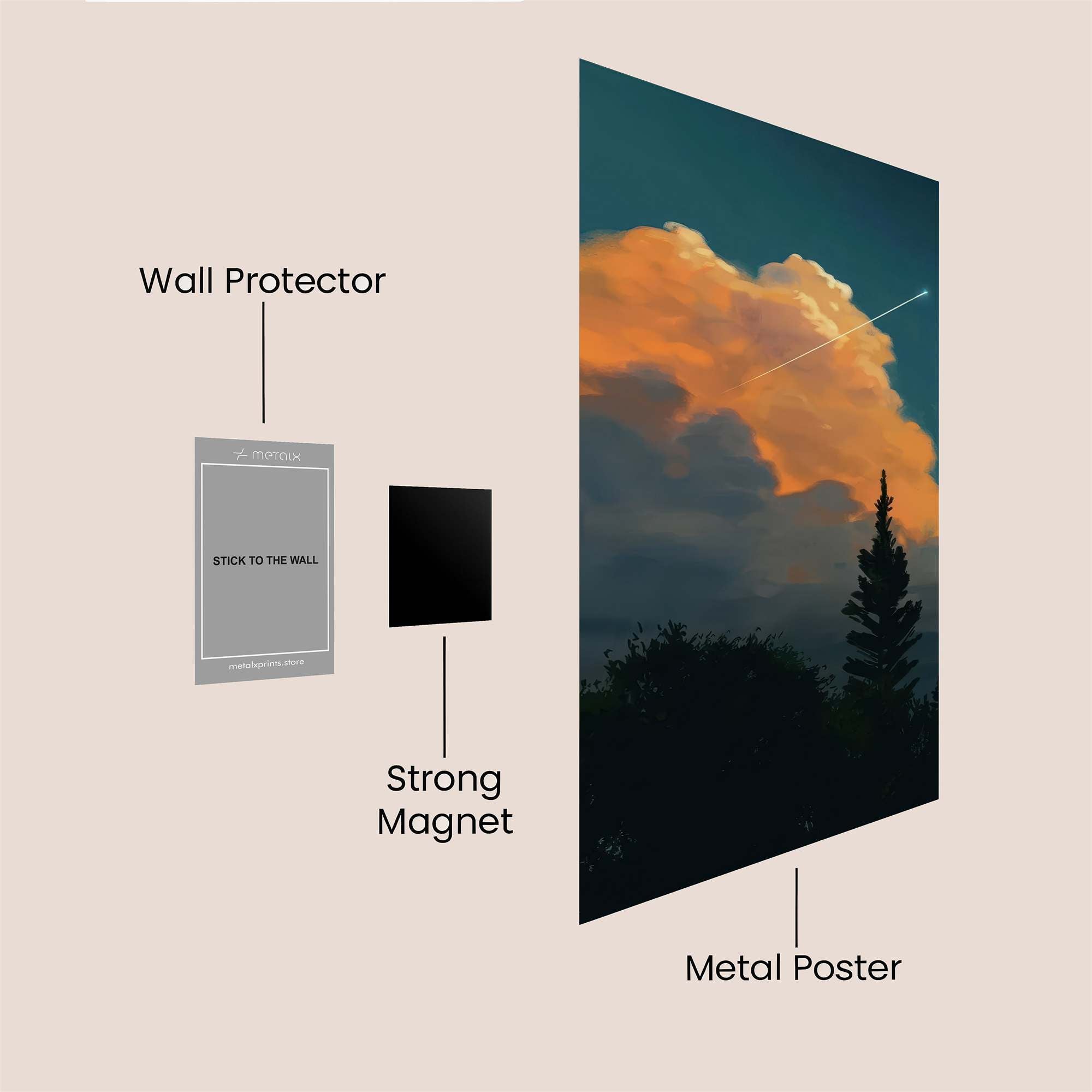 Sky Serenade Safe Wall Magnetic / M