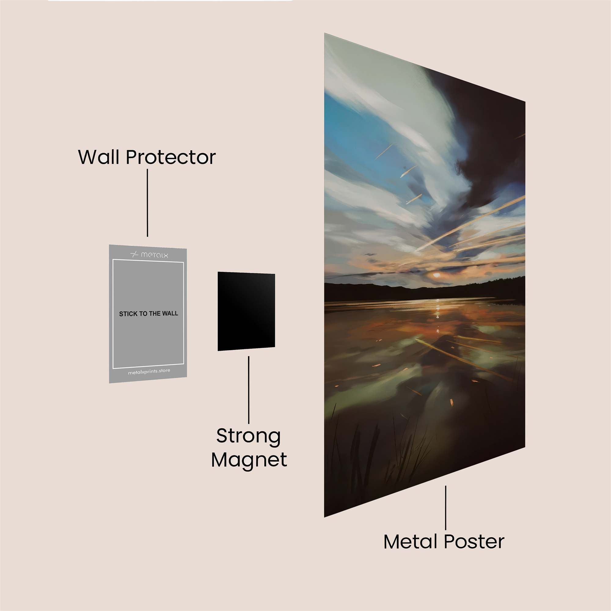 SkyWhisper Safe Wall Magnetic / M