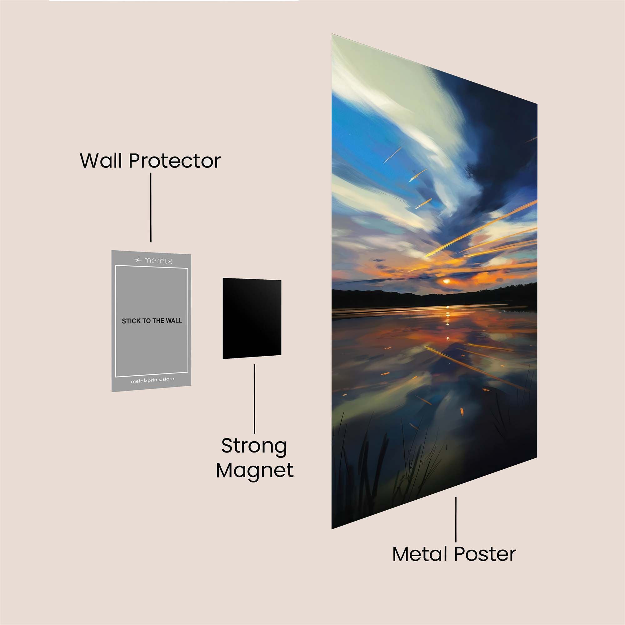 Sky Serenade Safe Wall Magnetic / M