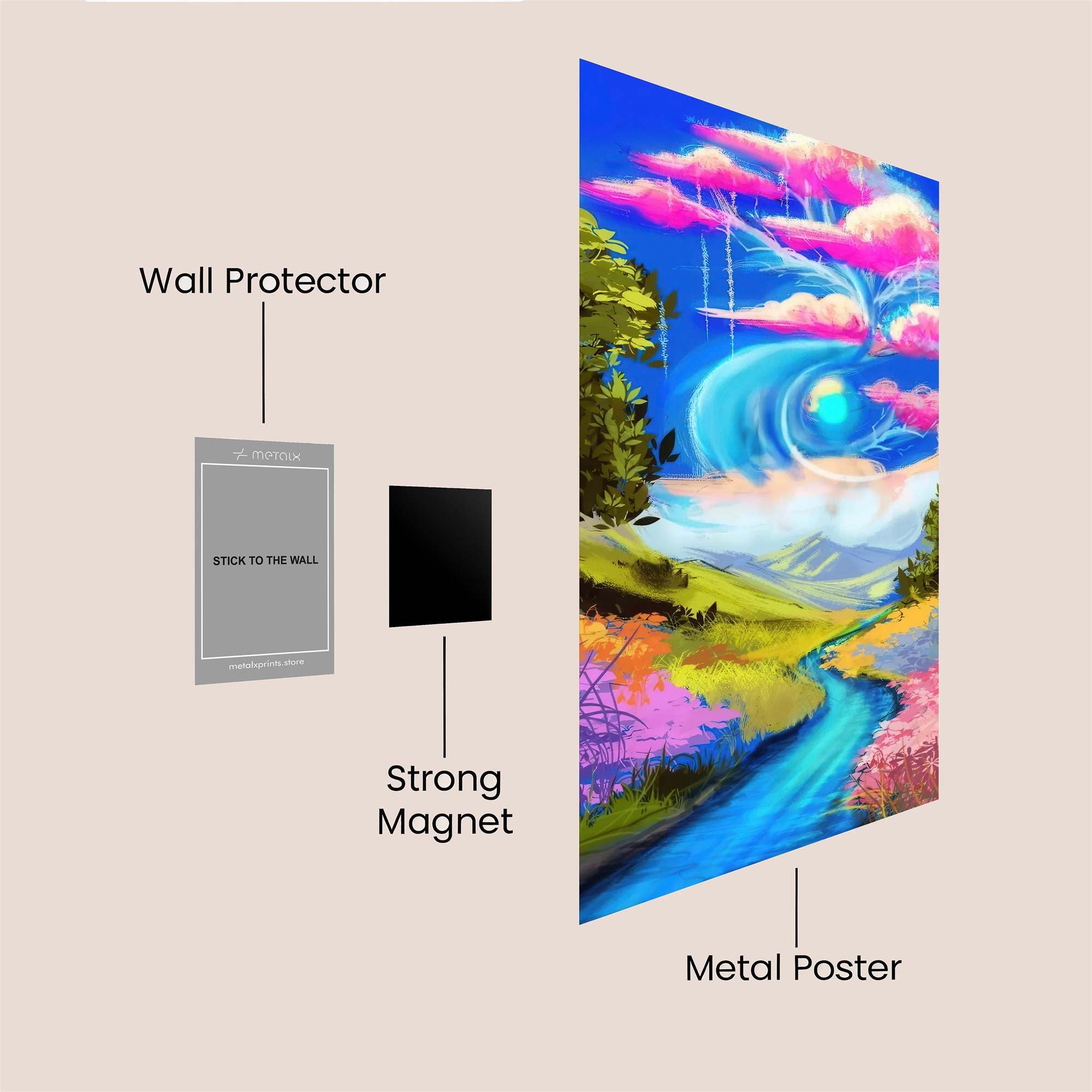 Dreamscape Whimsy Safe Wall Magnetic / M