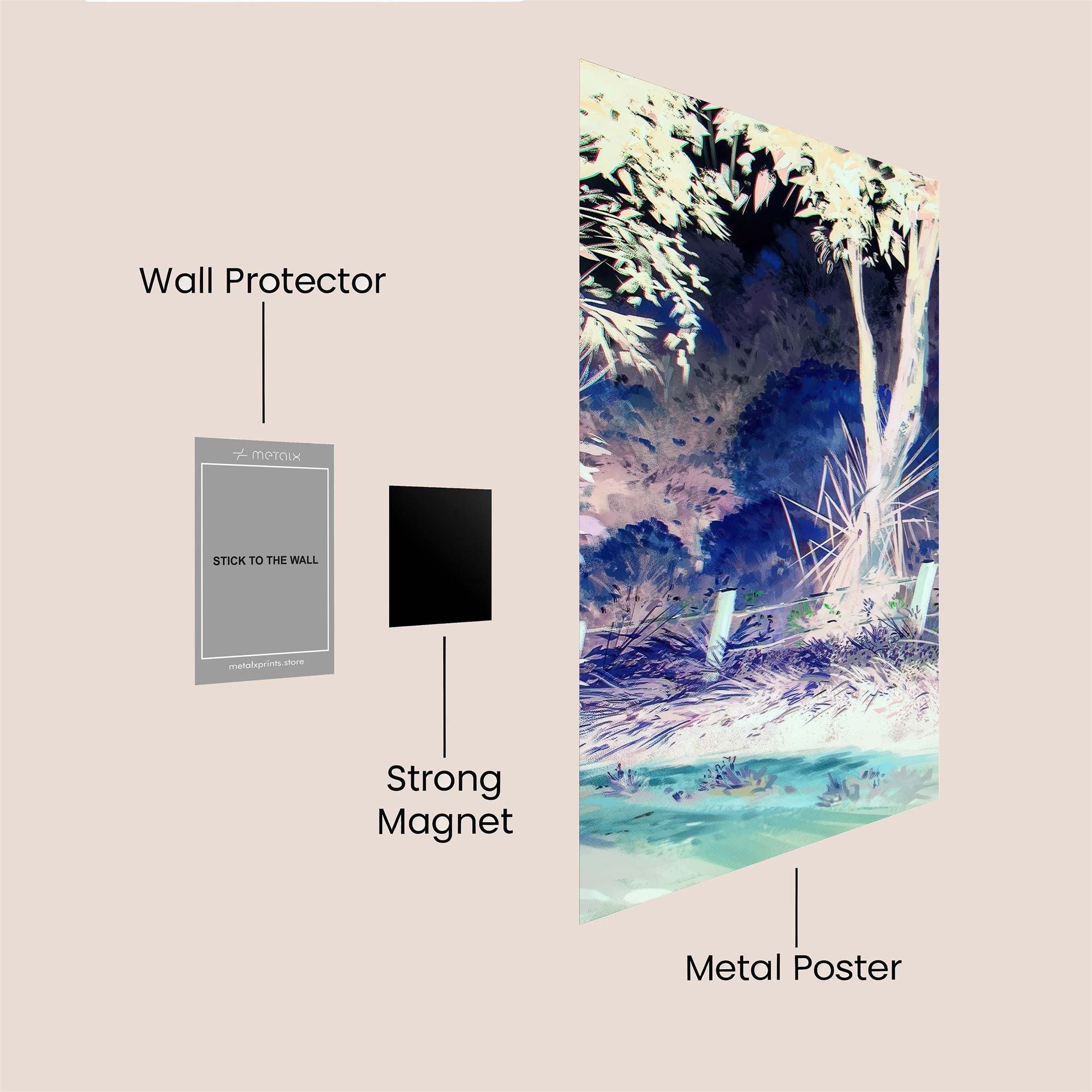 Moonlit Serenity Safe Wall Magnetic / M