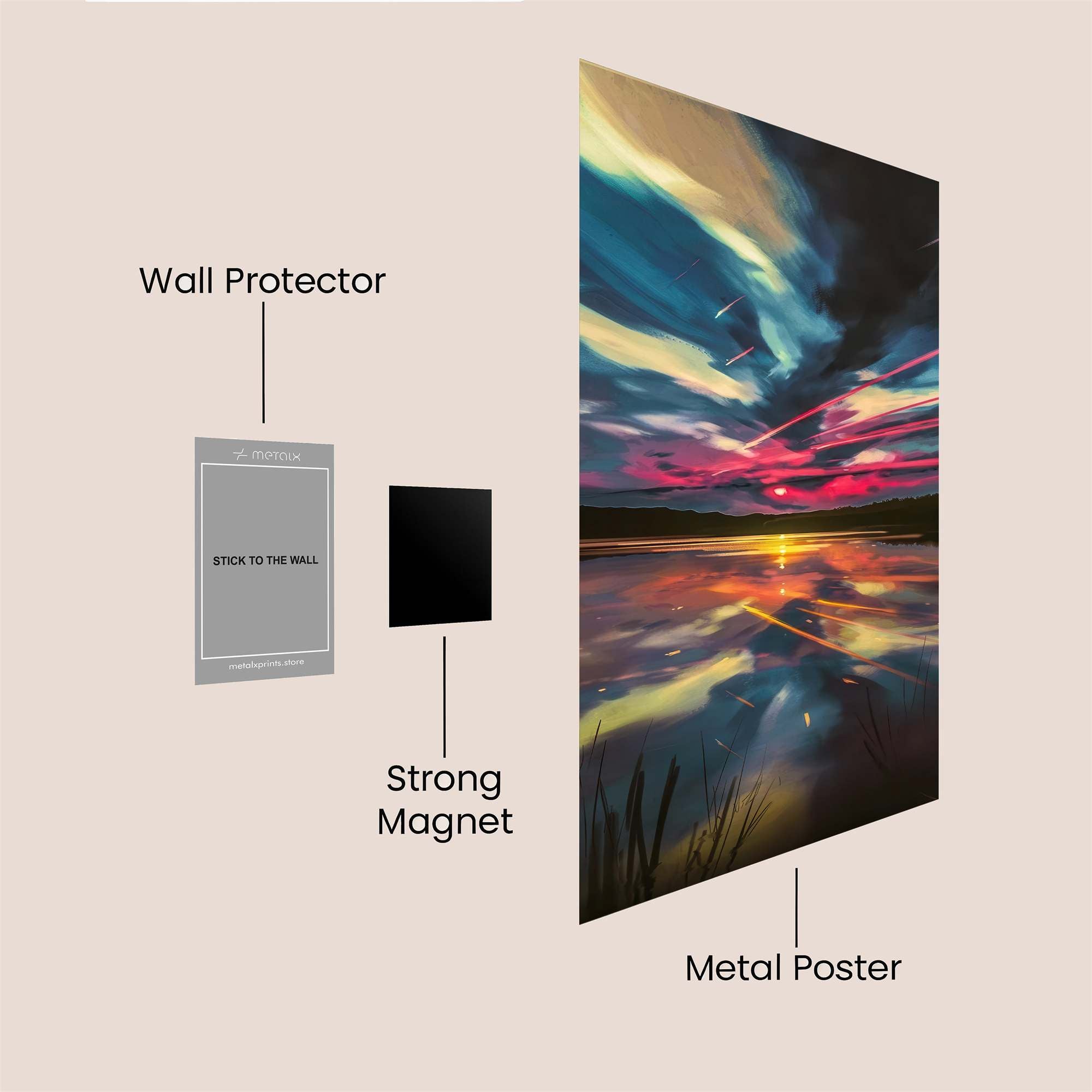 Aurora Dream Safe Wall Magnetic / M