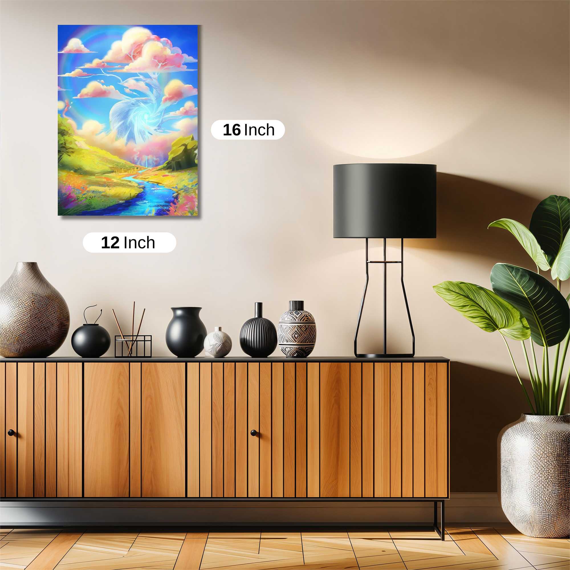 Rainbow Whimsy Safe Wall Magnetic / M