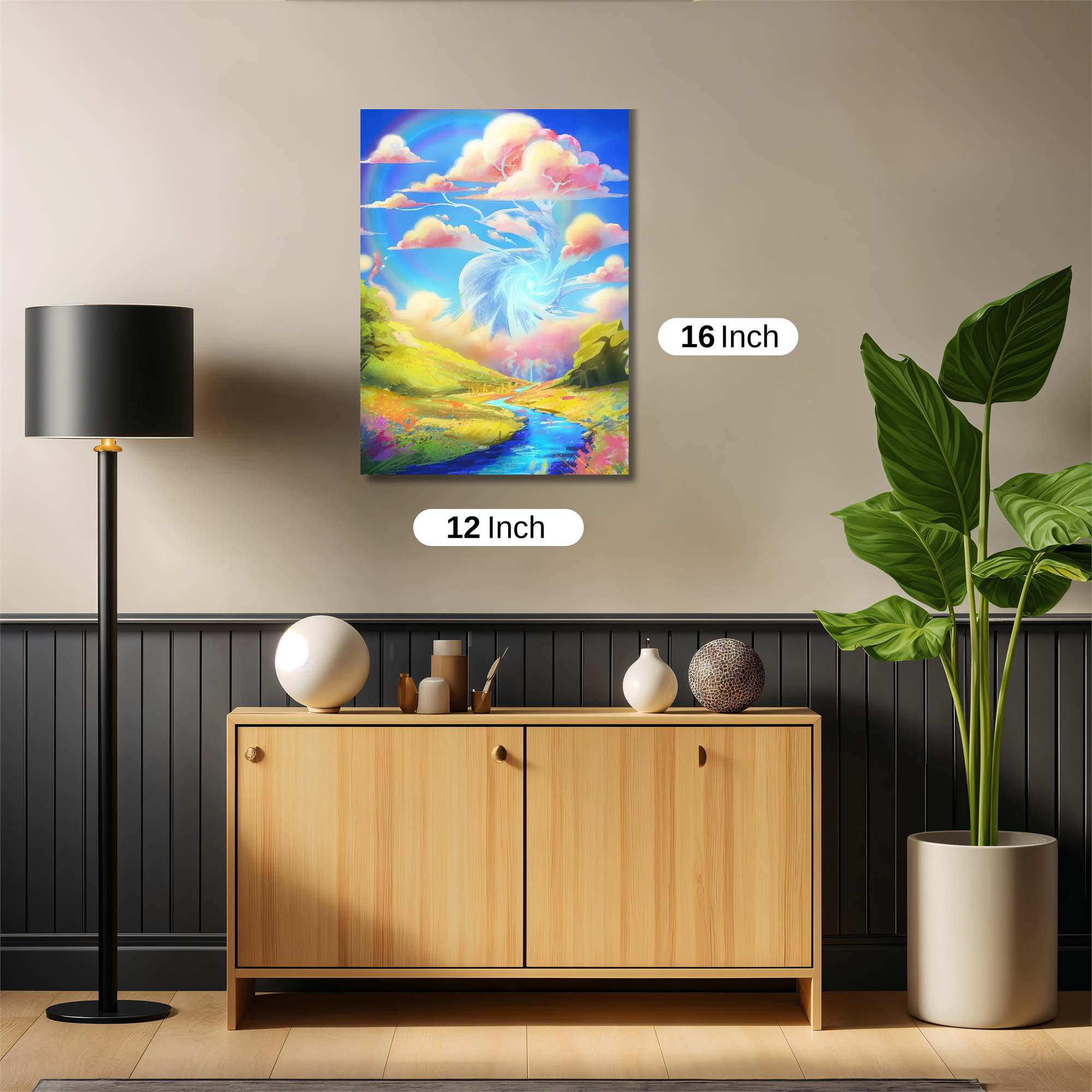 Rainbow Whimsy Safe Wall Magnetic / M