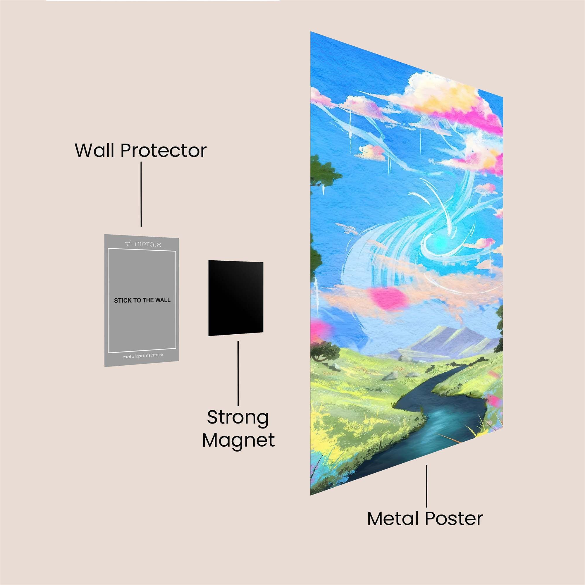 Celestial Whimsy Safe Wall Magnetic / M