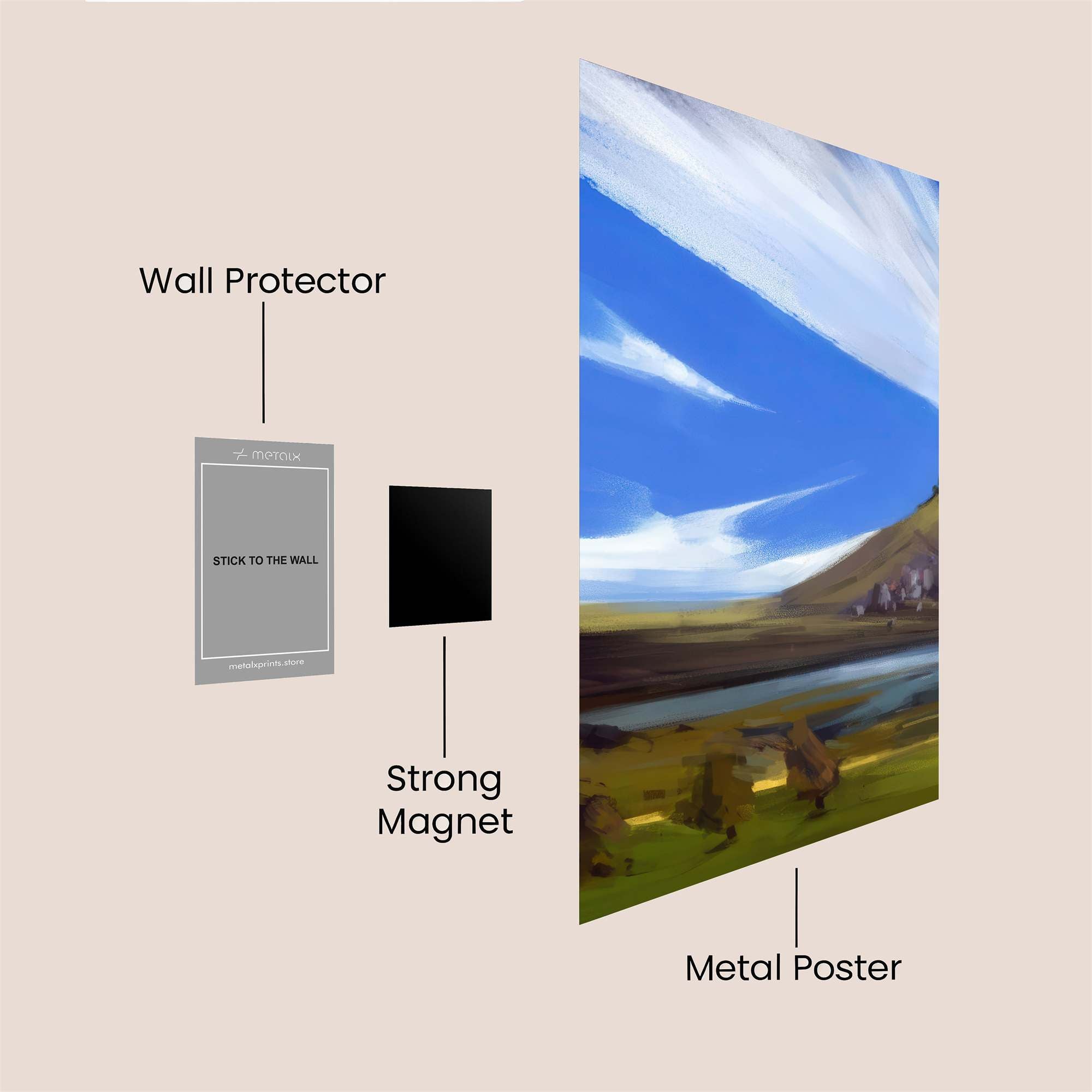 Skyward Serenity Safe Wall Magnetic / M