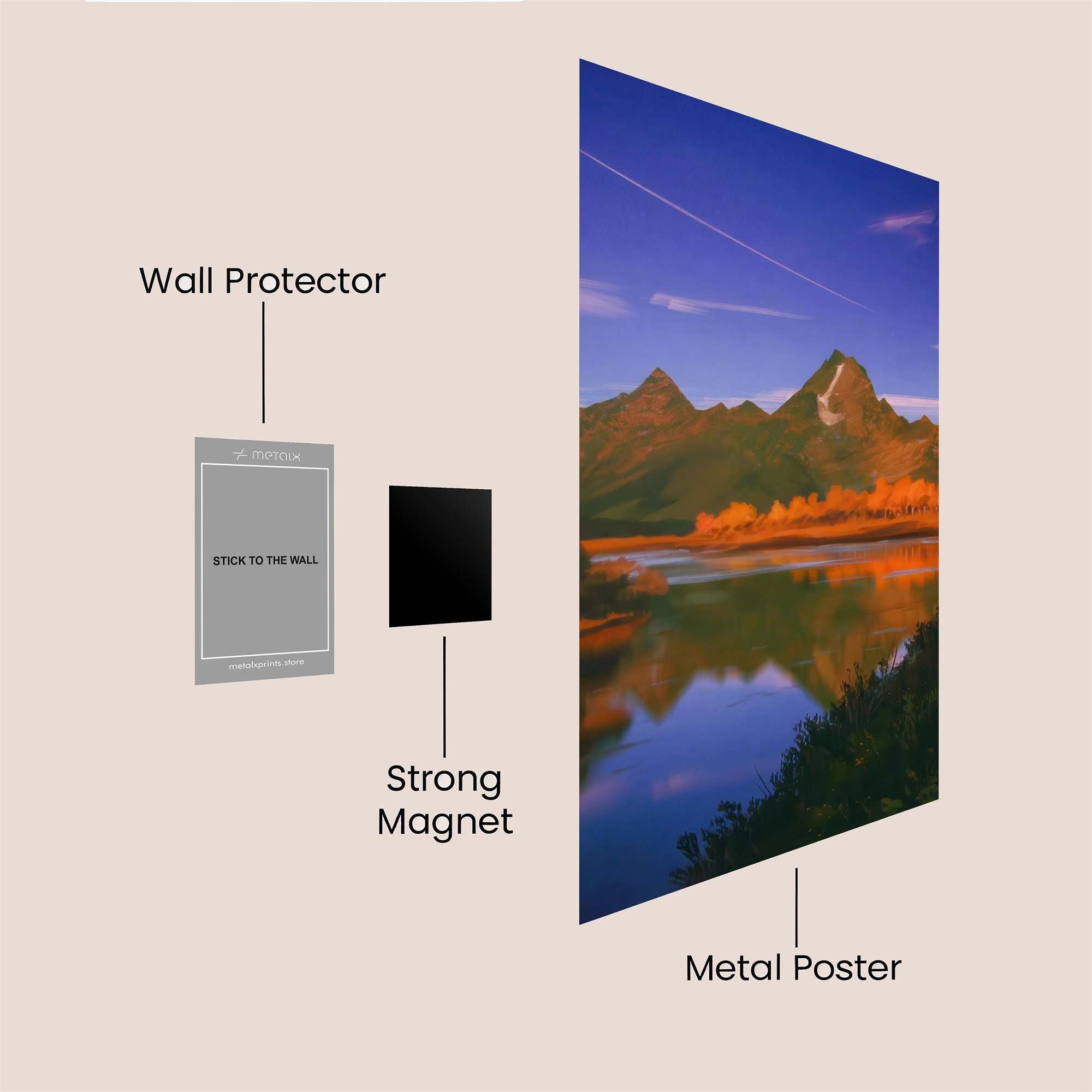 Mountain Serenity Safe Wall Magnetic / M