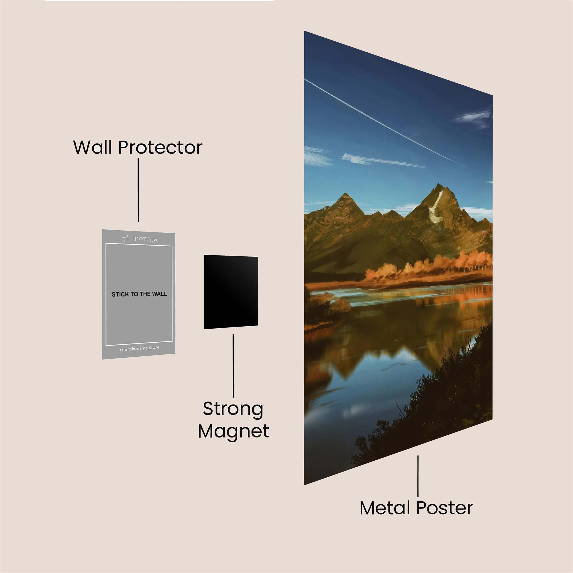 Mountain Serenity Safe Wall Magnetic / M