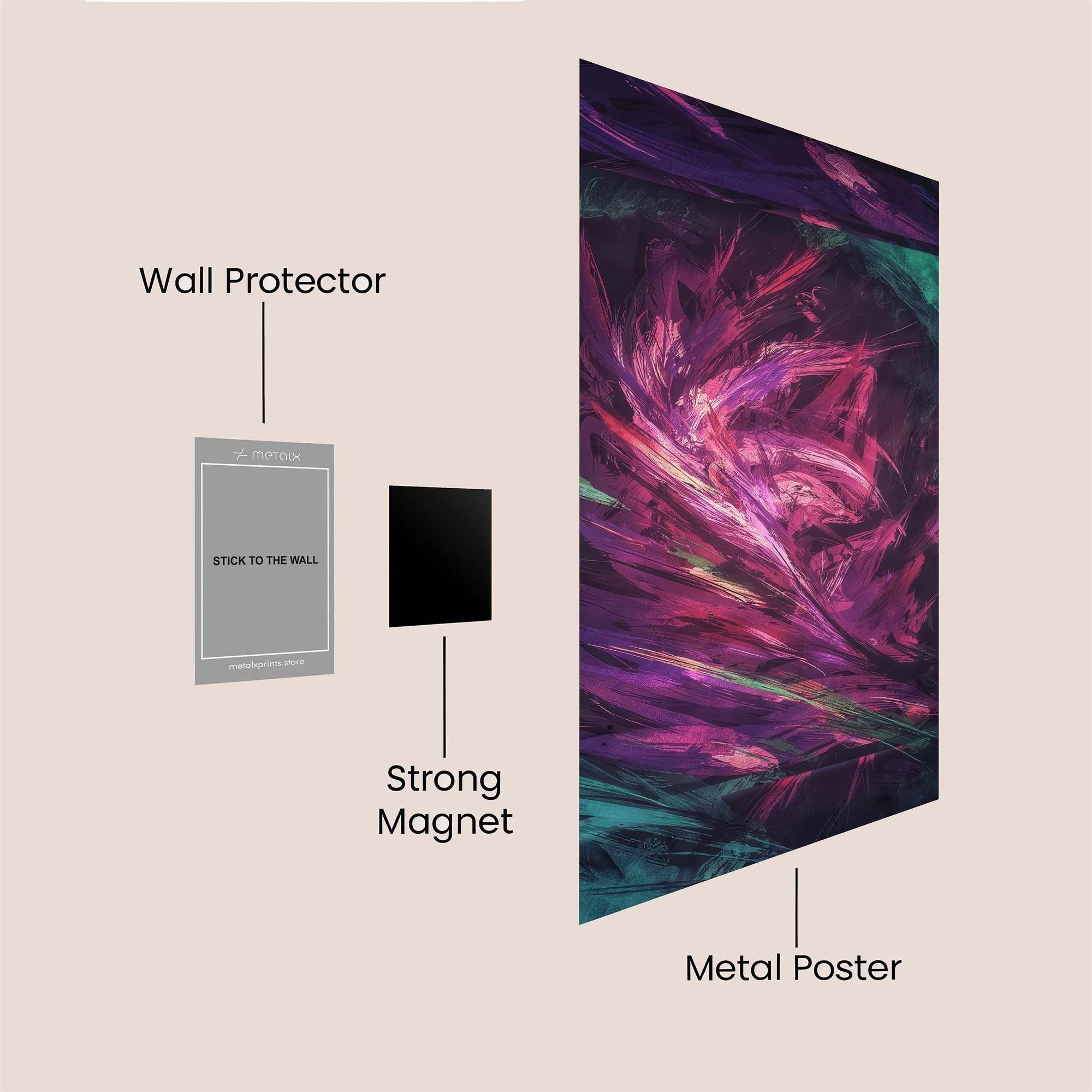 Cosmic Whirl Safe Wall Magnetic / M