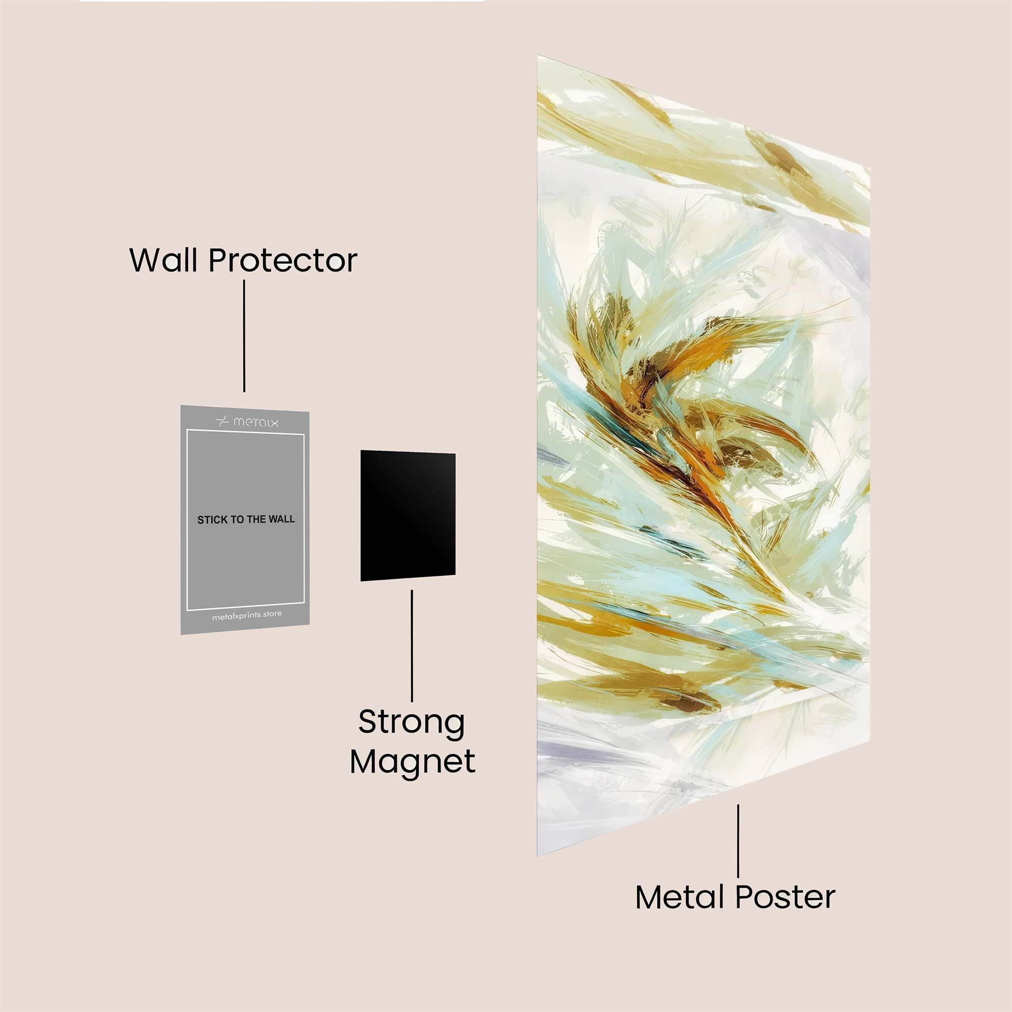 Feather Dream Safe Wall Magnetic / M