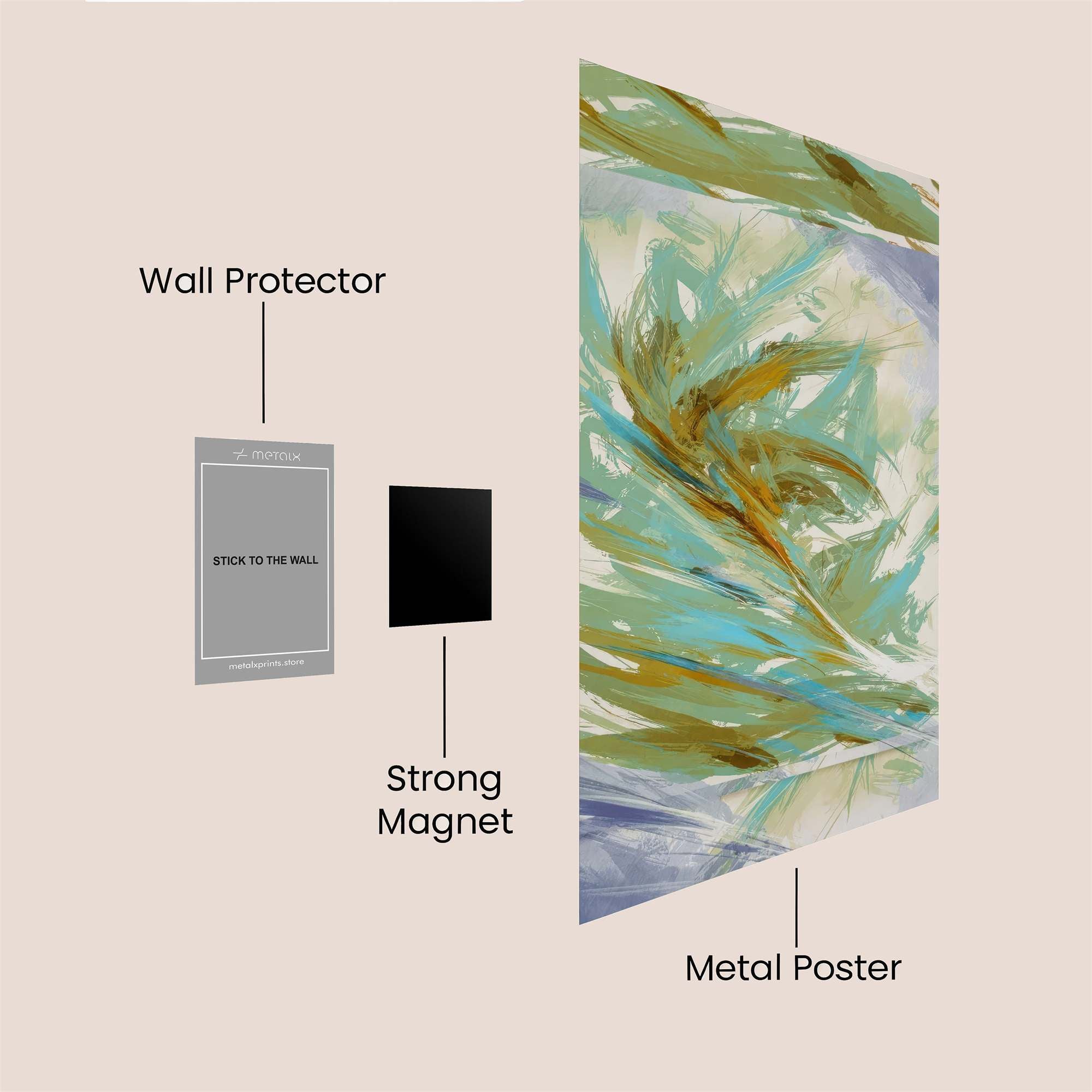 Leafy Whimsy Safe Wall Magnetic / M
