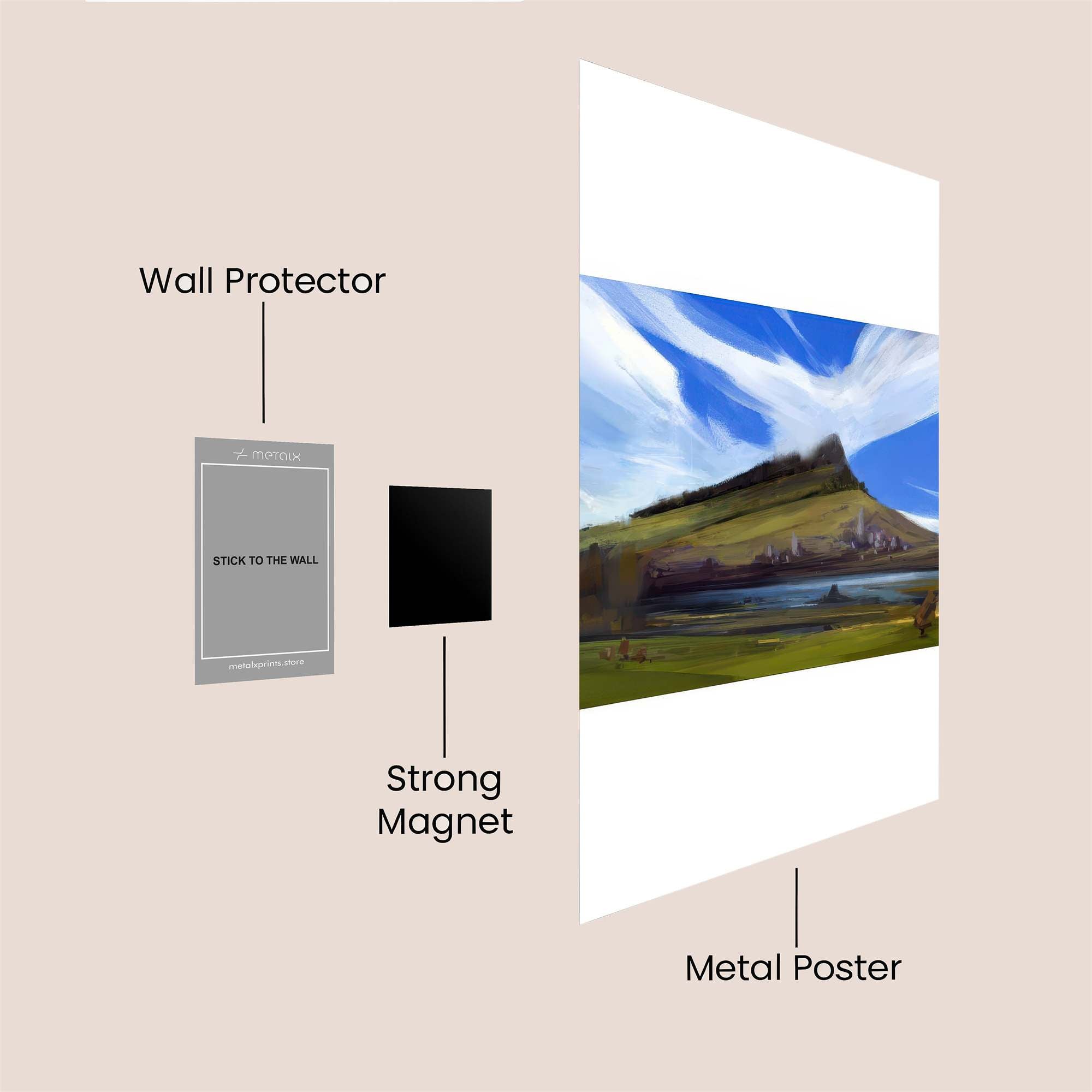 Mountain Serenity Safe Wall Magnetic / M