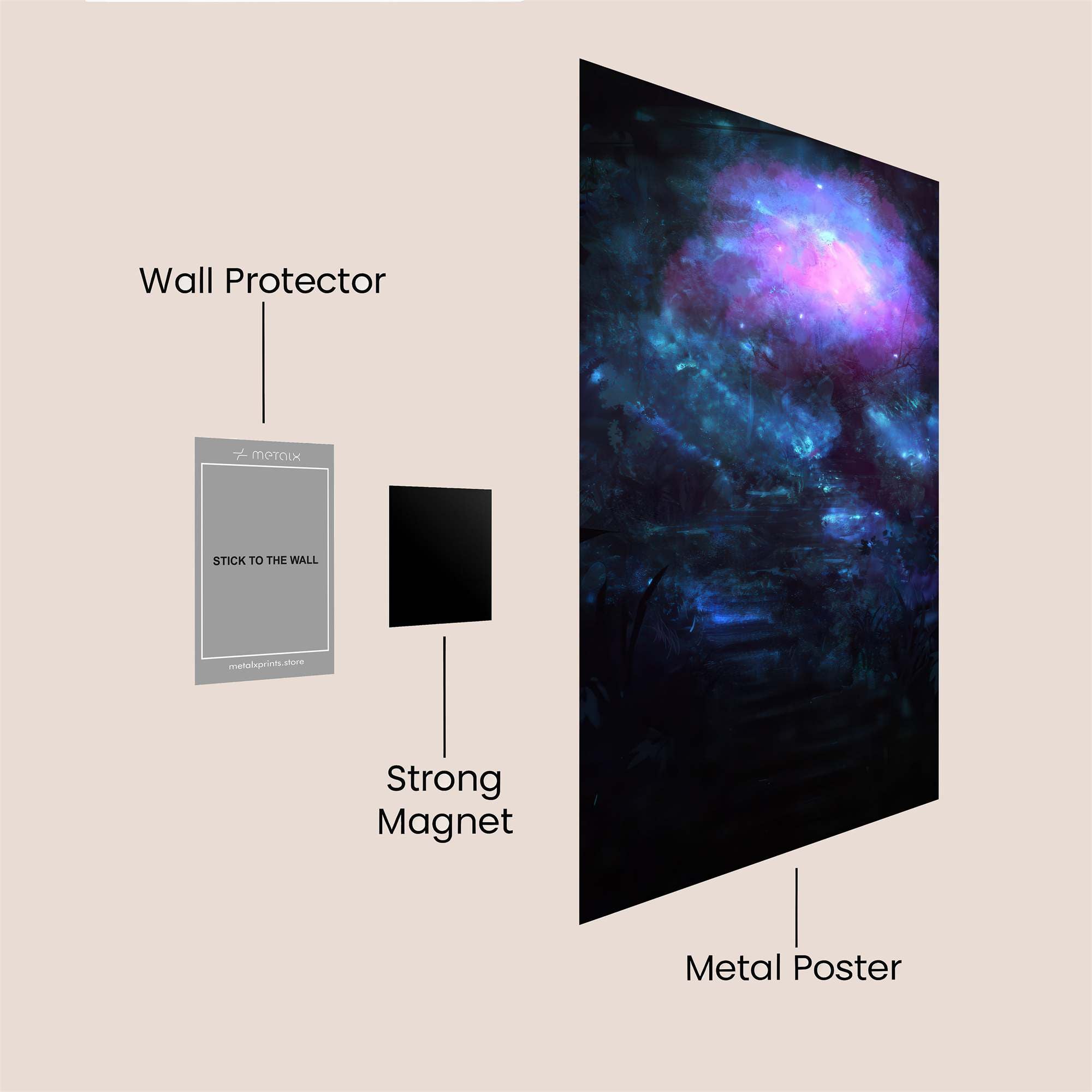 Cosmic Serenity Safe Wall Magnetic / M