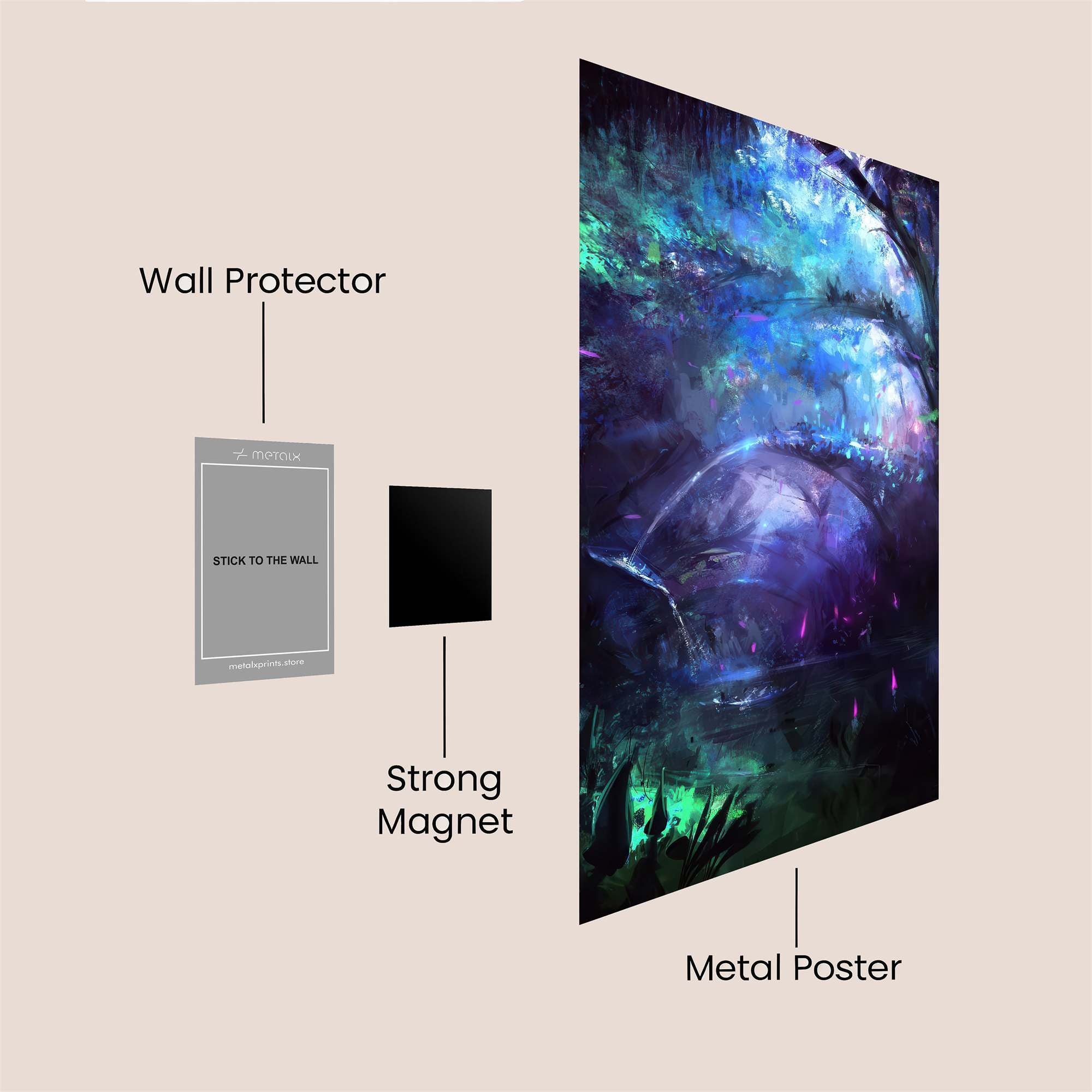 Mystic Glow Safe Wall Magnetic / M