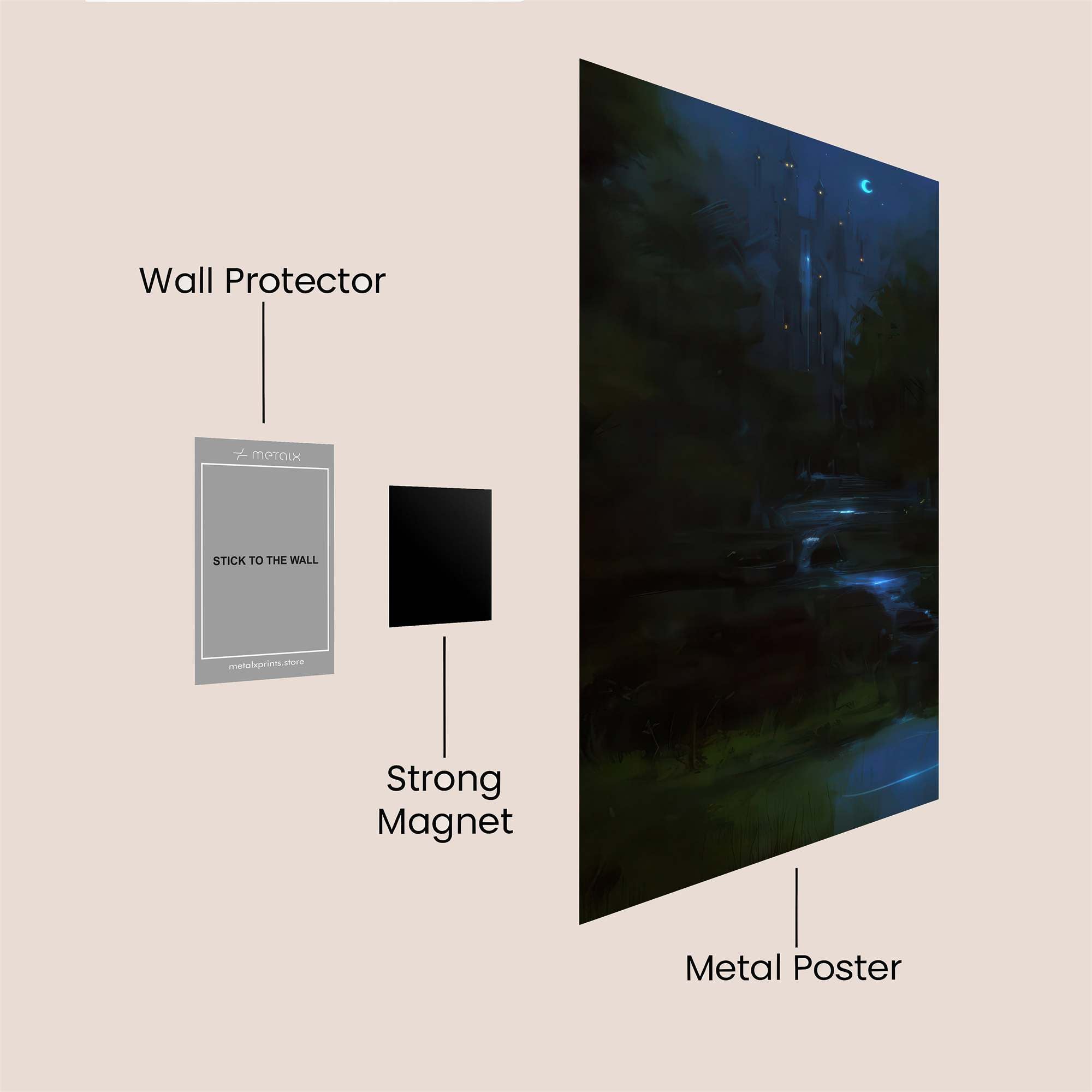 Moonlit Enigma Safe Wall Magnetic / M