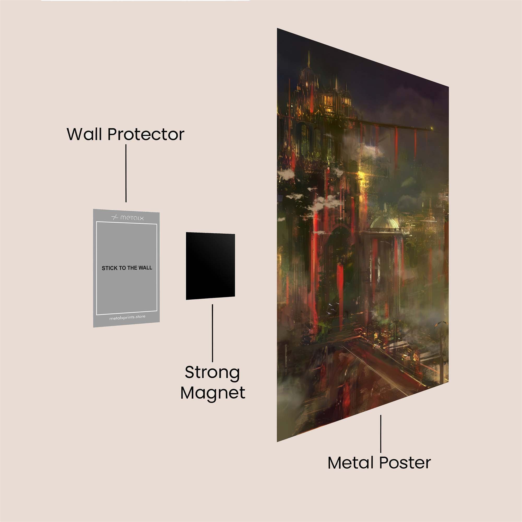 Cyberpunk Gloom Safe Wall Magnetic / M