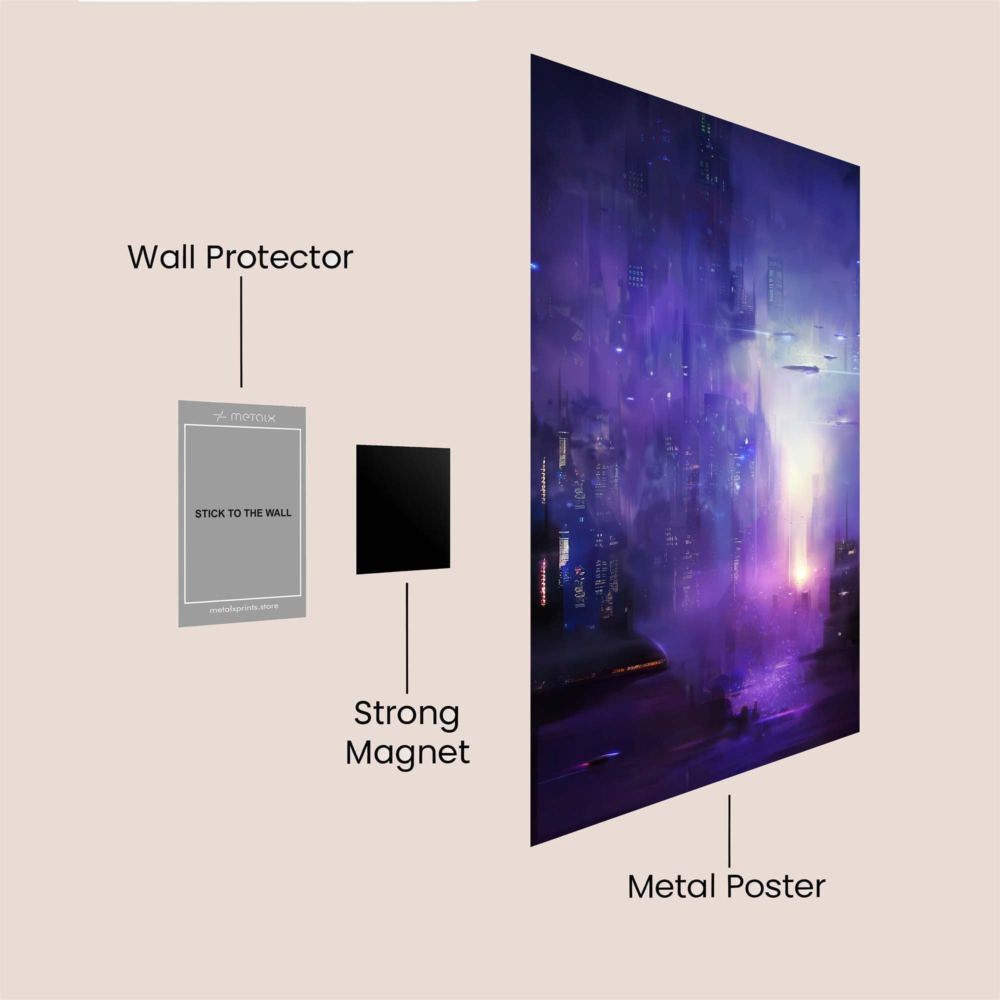 Cyberpunk Dream Safe Wall Magnetic / M