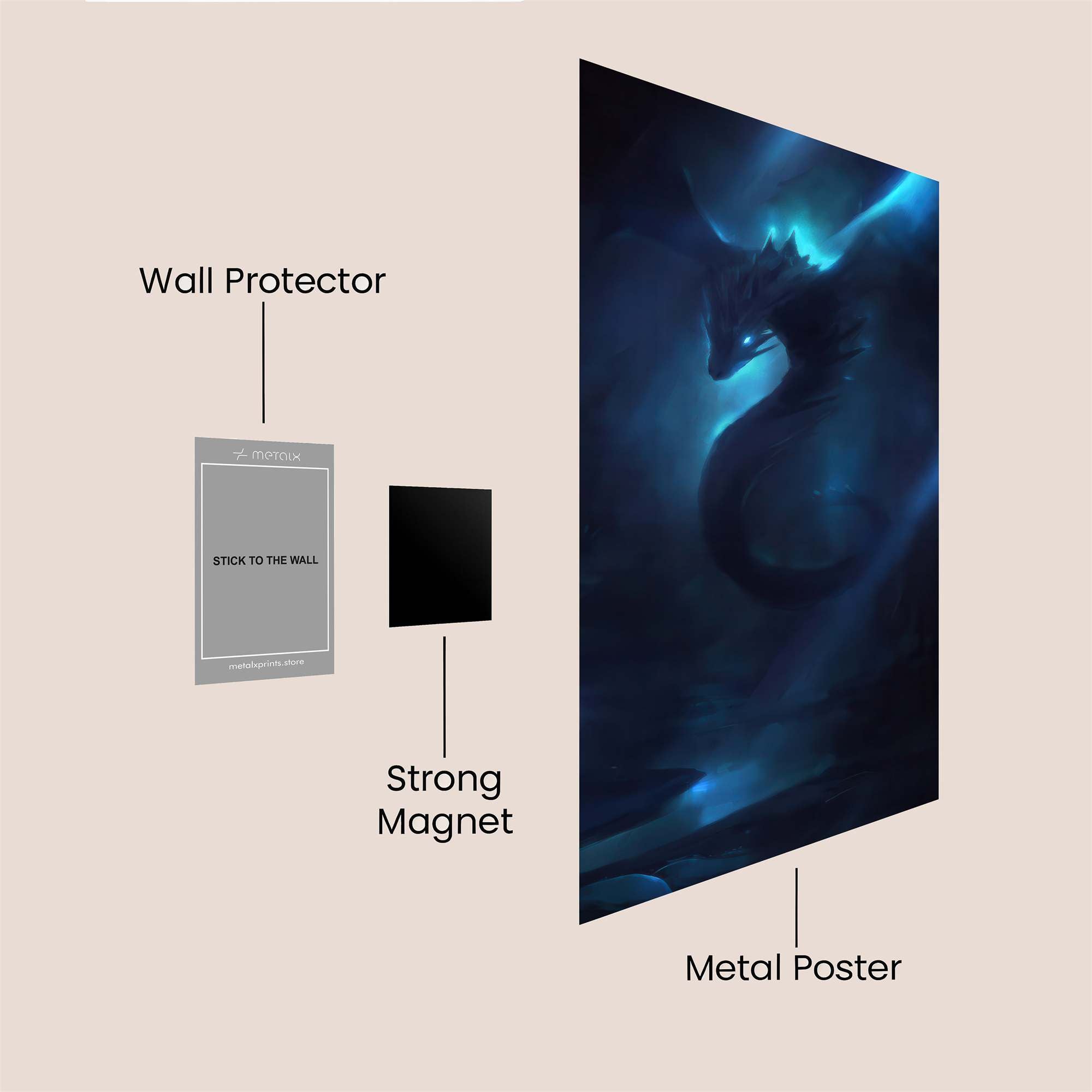 Dragon Ethereal Safe Wall Magnetic / M