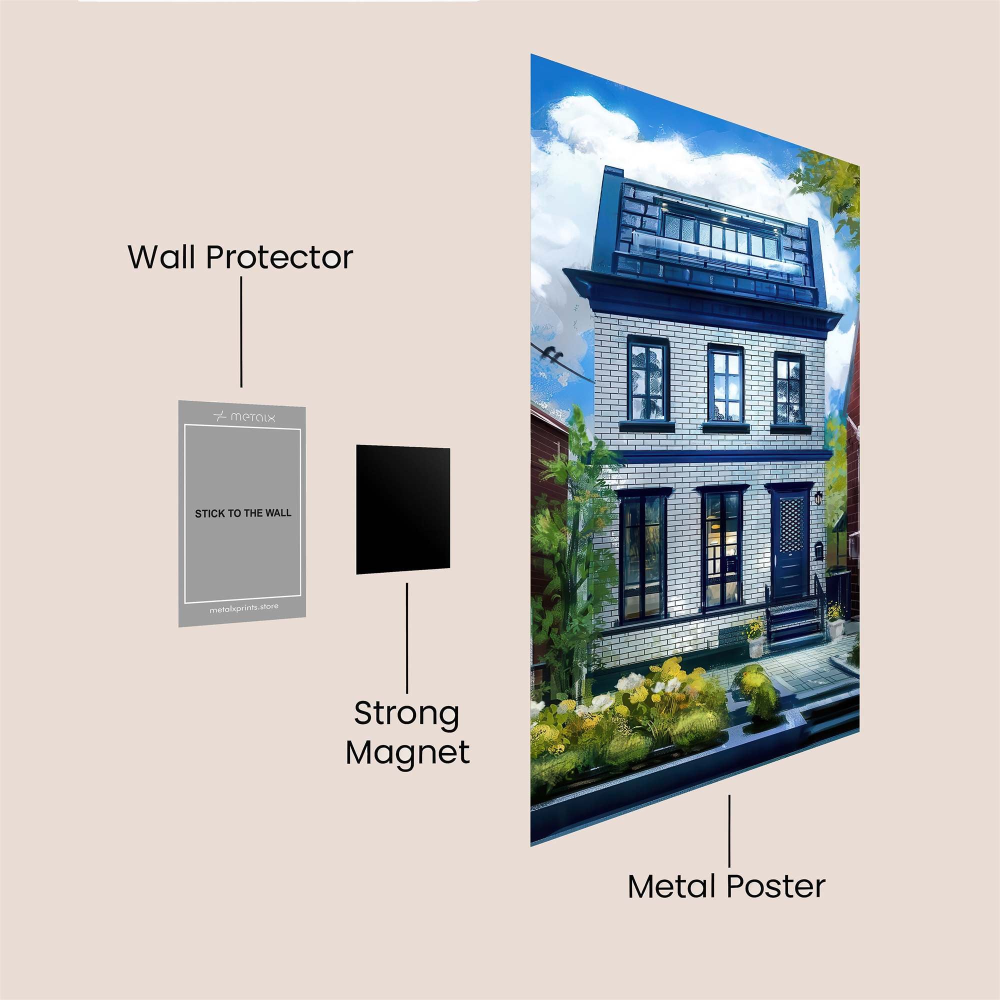 Dreamy Abode Safe Wall Magnetic / M