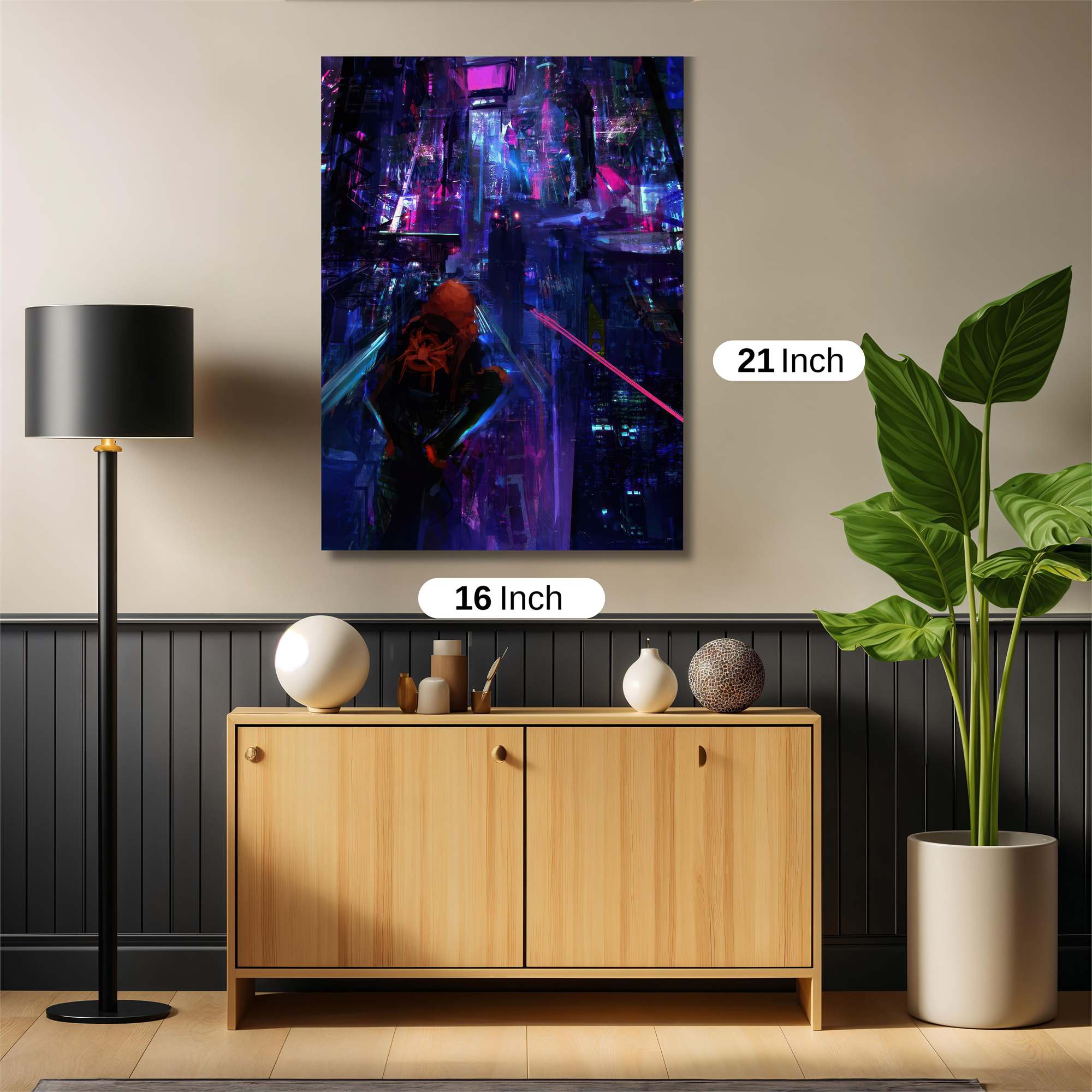Cyberpunk Labyrinth Safe Wall Magnetic / M