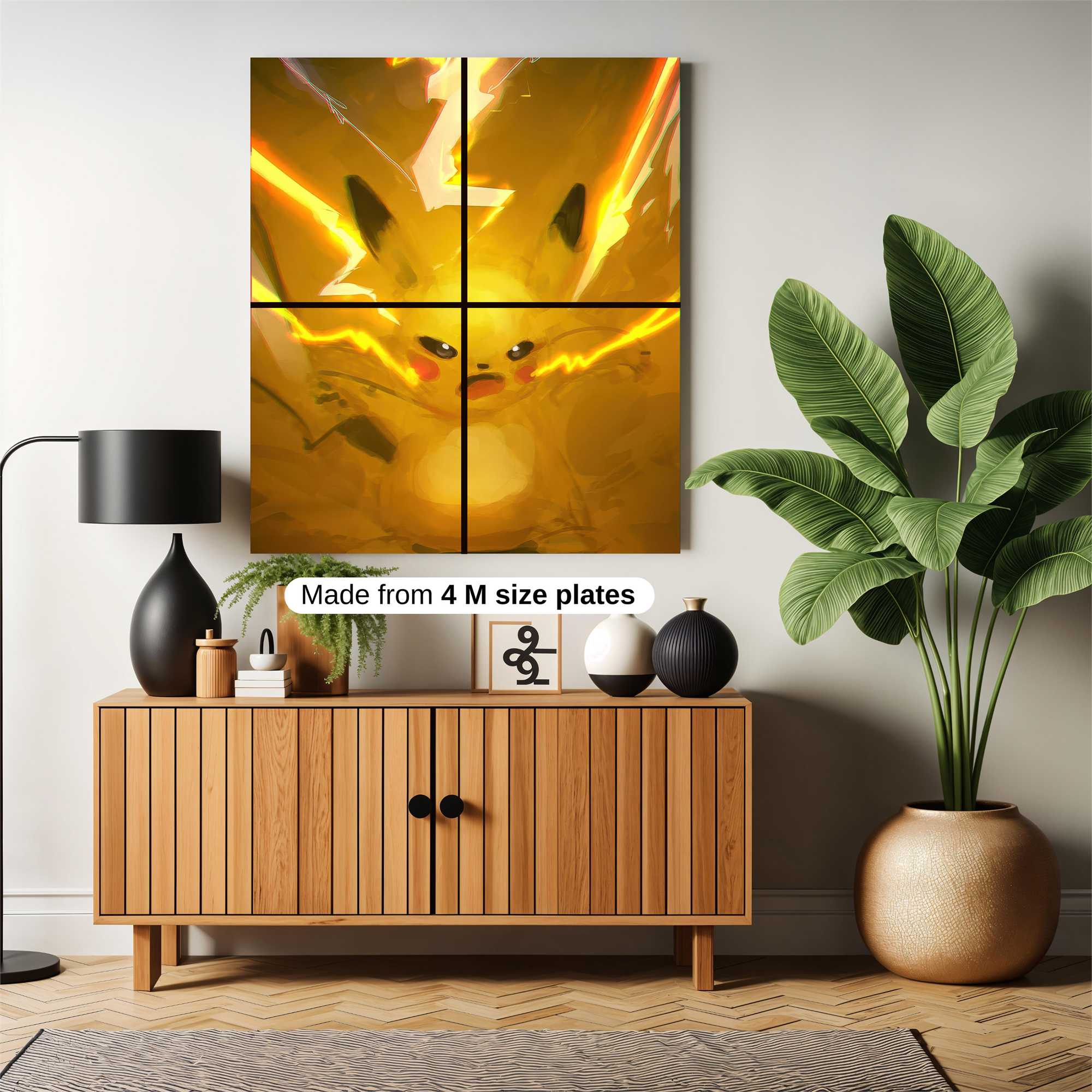 Pikachu Dynamic Safe Wall Magnetic / M