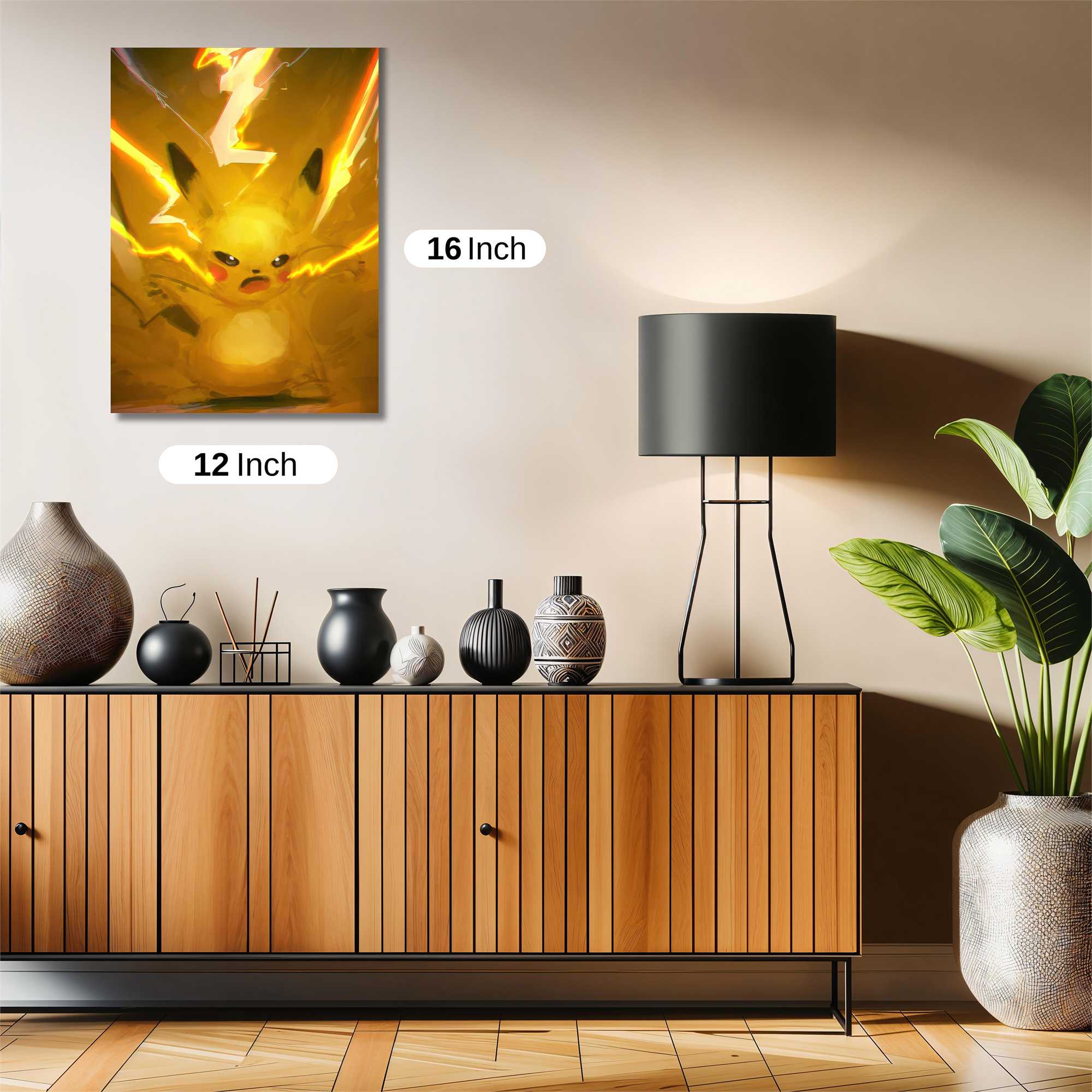 Pikachu Dynamic Safe Wall Magnetic / M