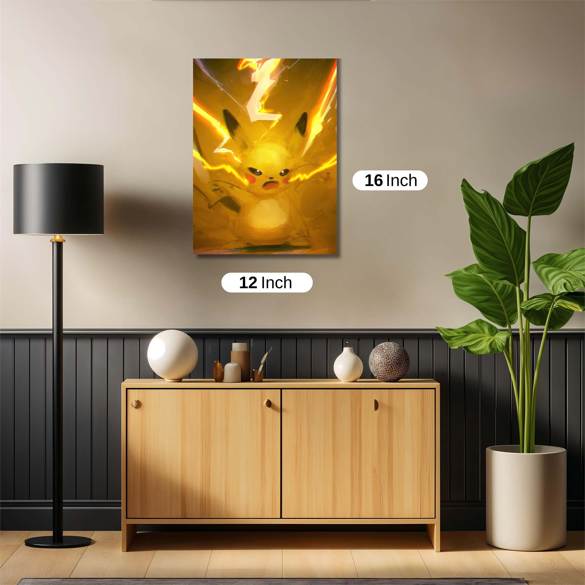 Pikachu Dynamic Safe Wall Magnetic / M