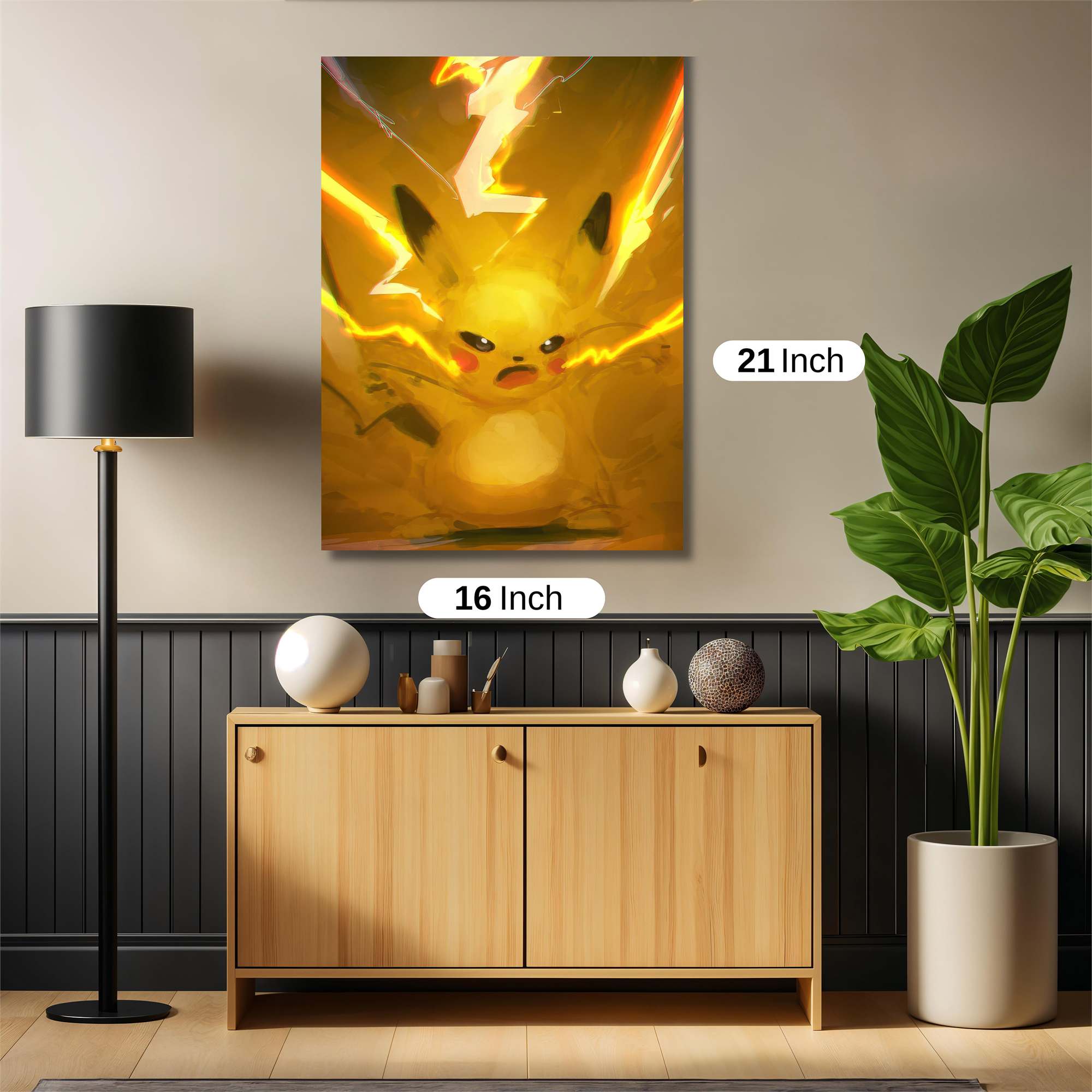 Pikachu Dynamic Safe Wall Magnetic / M