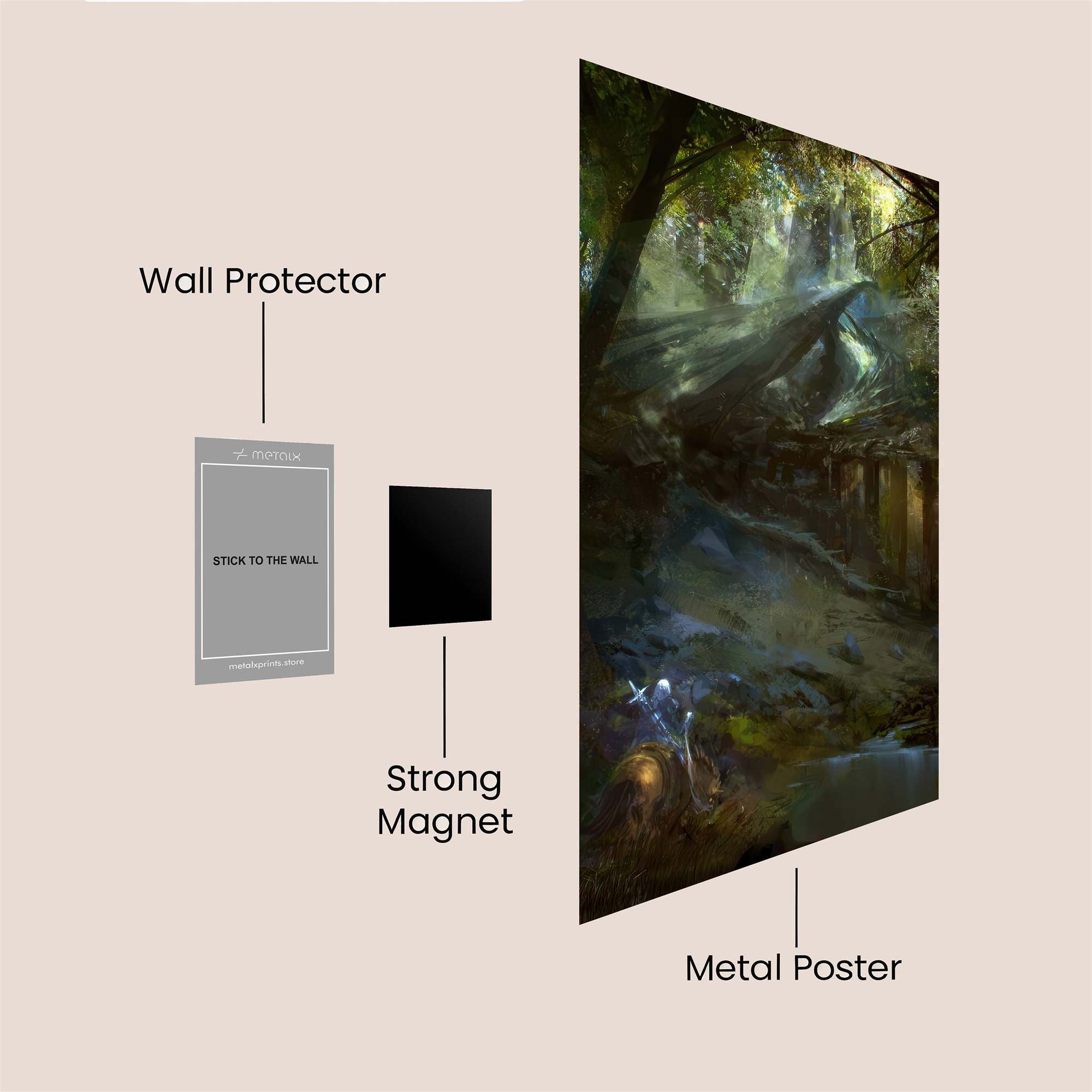 Ruin Enigma Safe Wall Magnetic / M
