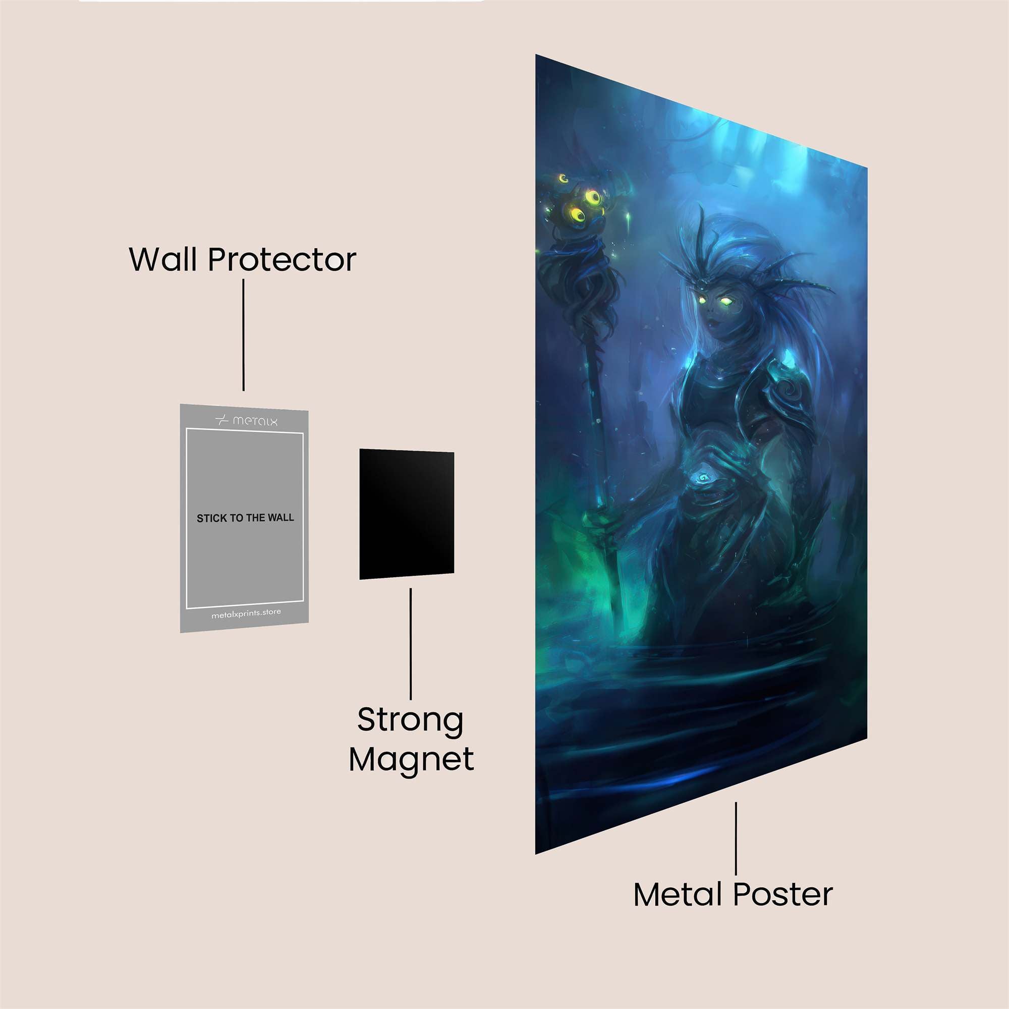 Nereid Enigma Safe Wall Magnetic / M