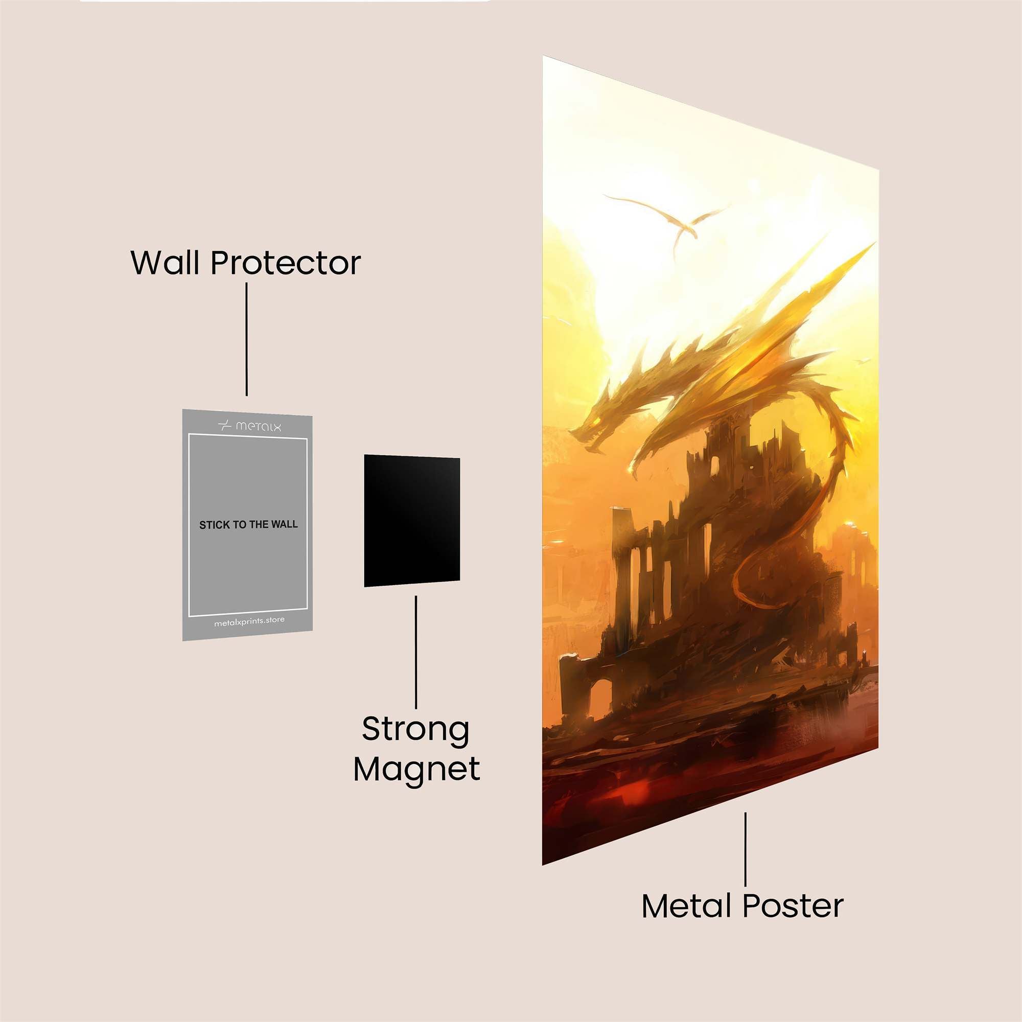 Dragon Majesty Safe Wall Magnetic / M