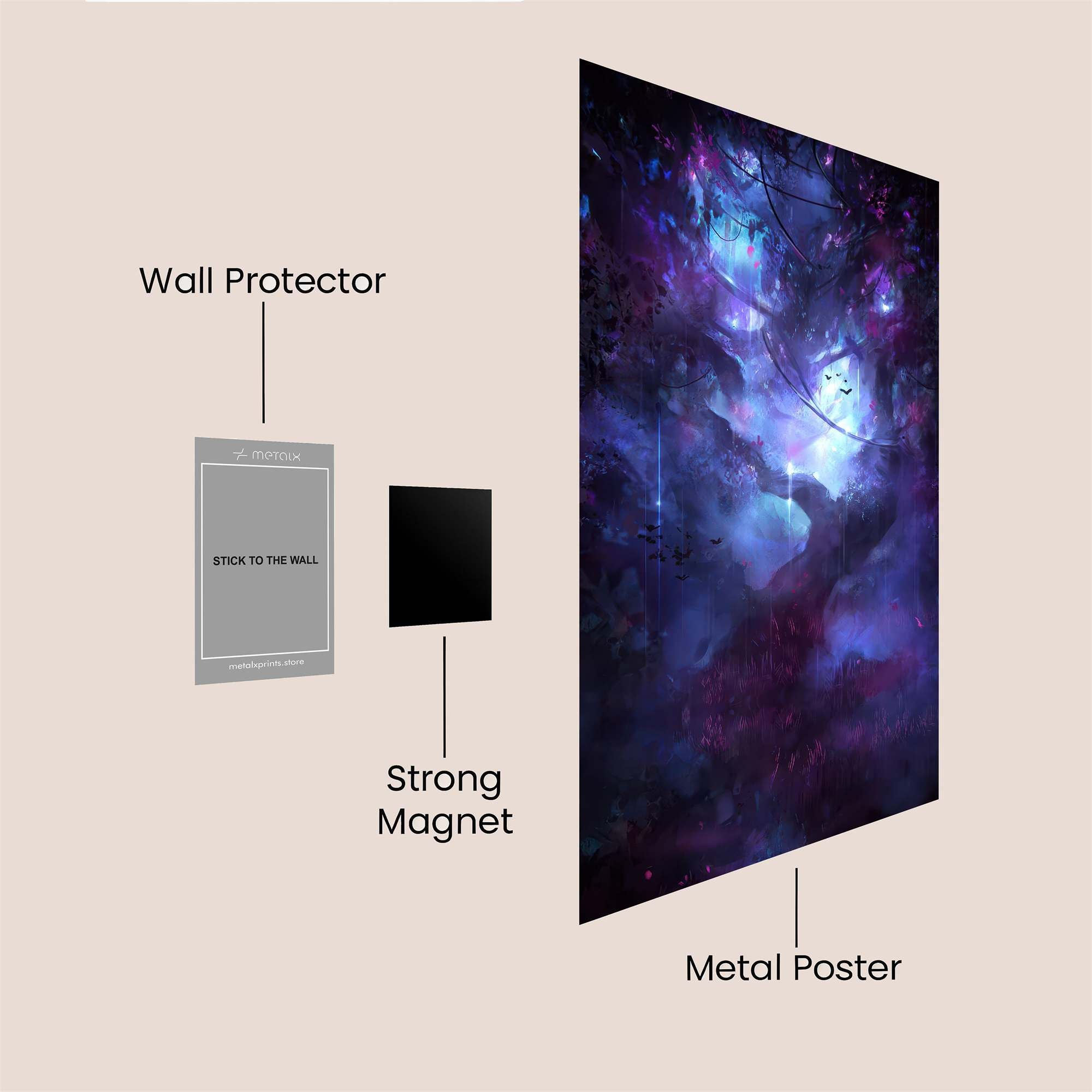 Mystic Glow Safe Wall Magnetic / M