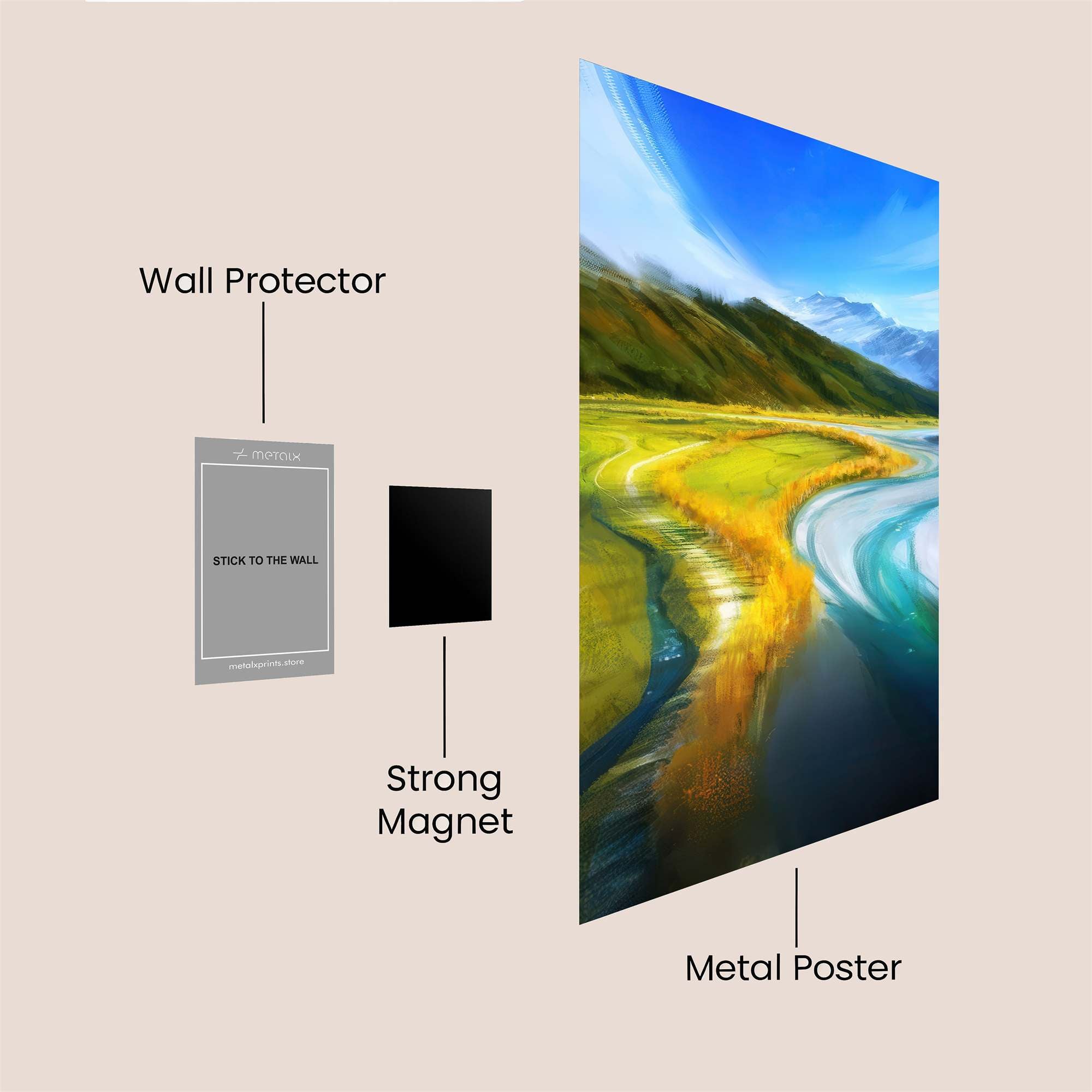 Mountain Serenity Safe Wall Magnetic / M
