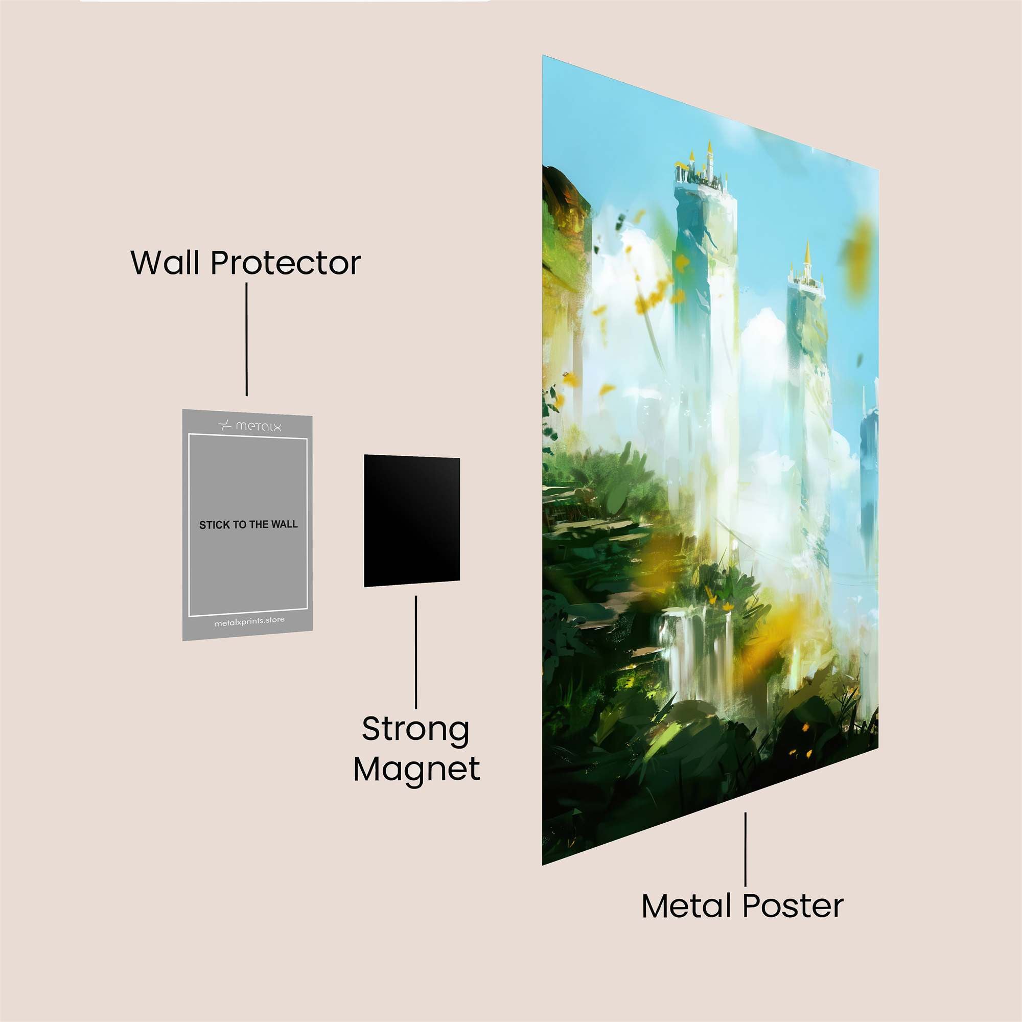 EcoTowers Serene Safe Wall Magnetic / M