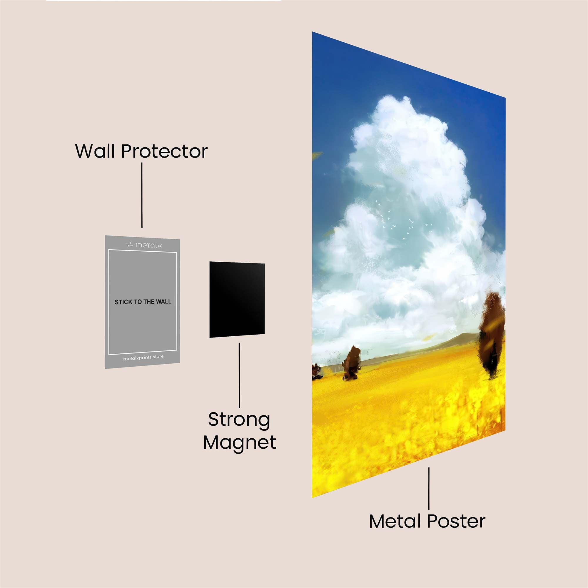 Golden Serenity Safe Wall Magnetic / M