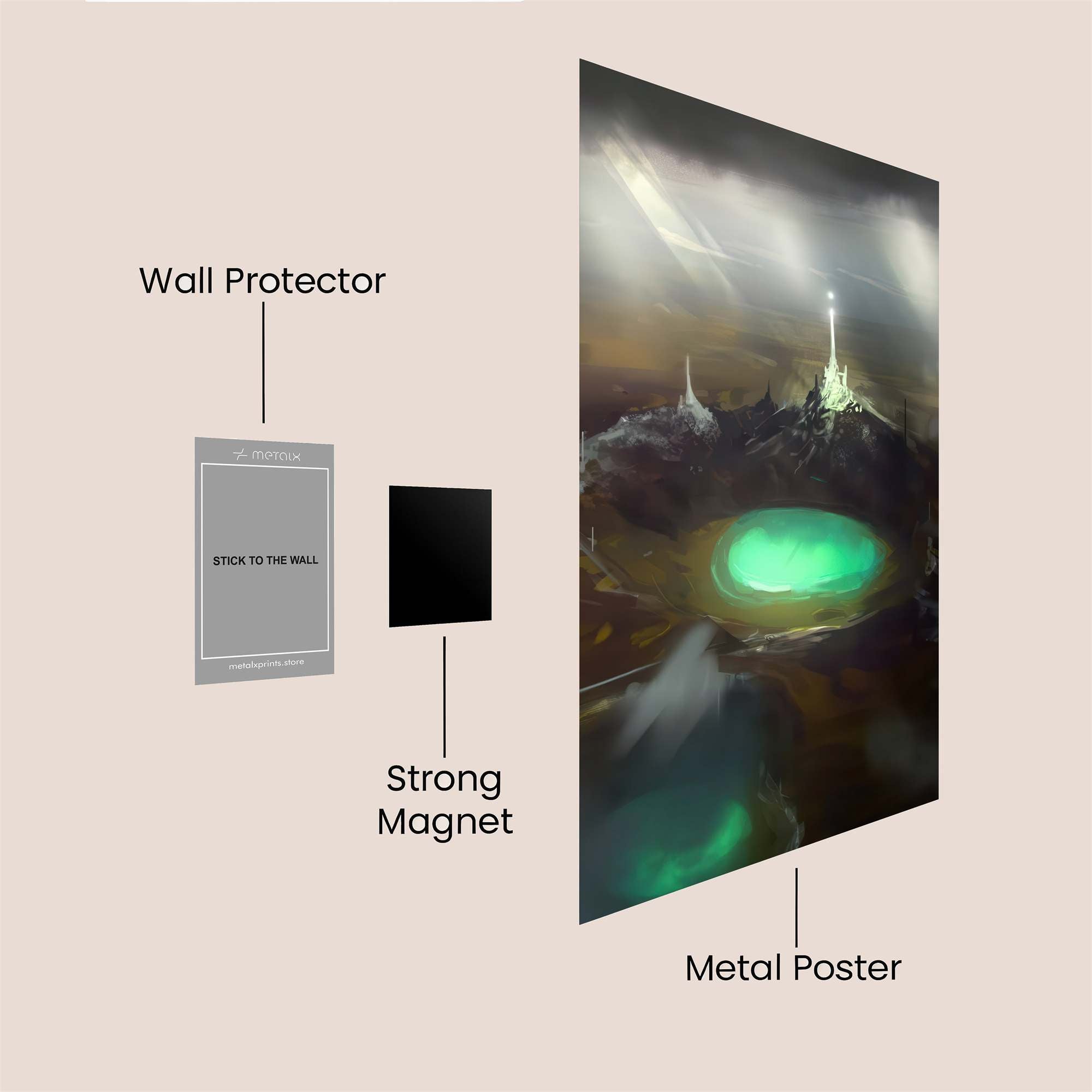Luminous Enigma Safe Wall Magnetic / M